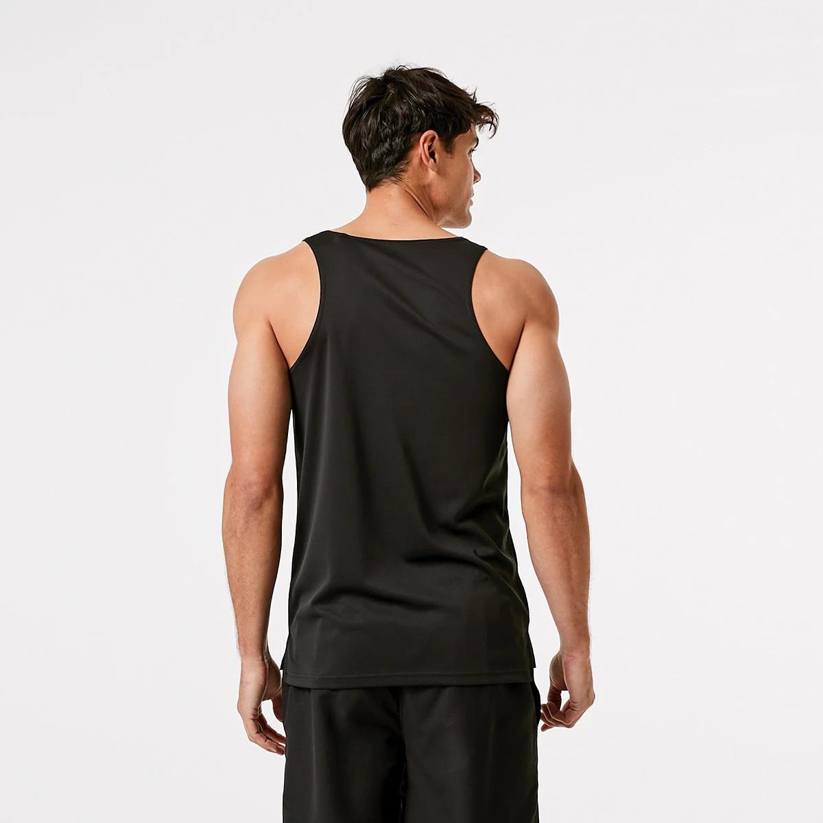 4 Active Mens Mesh Tank BLACK, 4 of 5