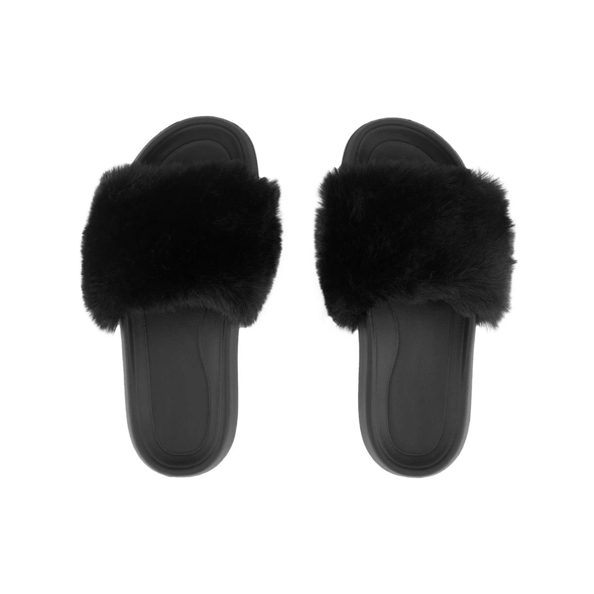 2 One Band Slipper Slides BLACK, 2 of 3