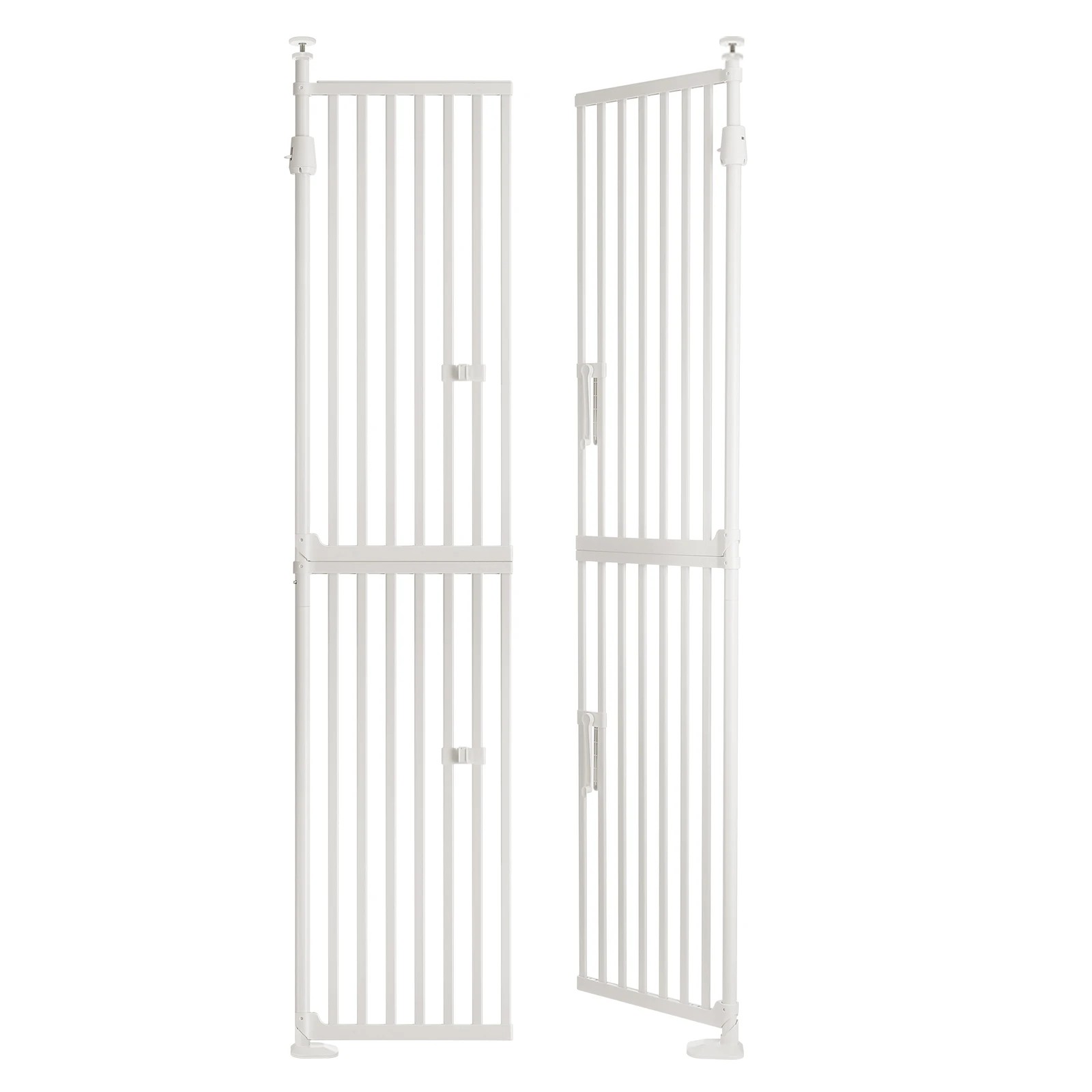 4 Pet Scene Retractable Safety Gate Pet Dog Cat Extra Tall Fence Enclosure, 4 of 6