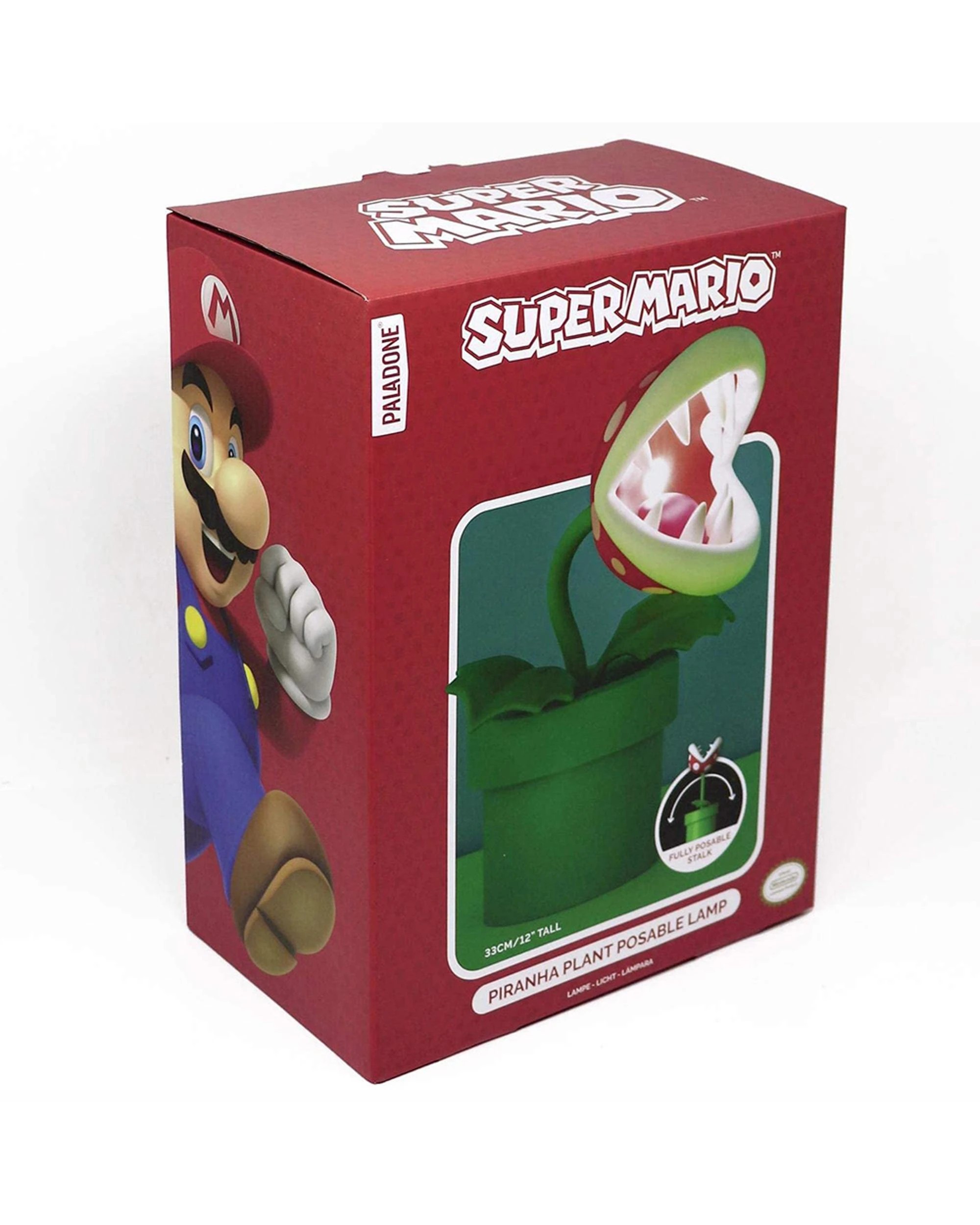 1 Paladone Super Mario Piranha Plant Posable Lamp, 1 of 4