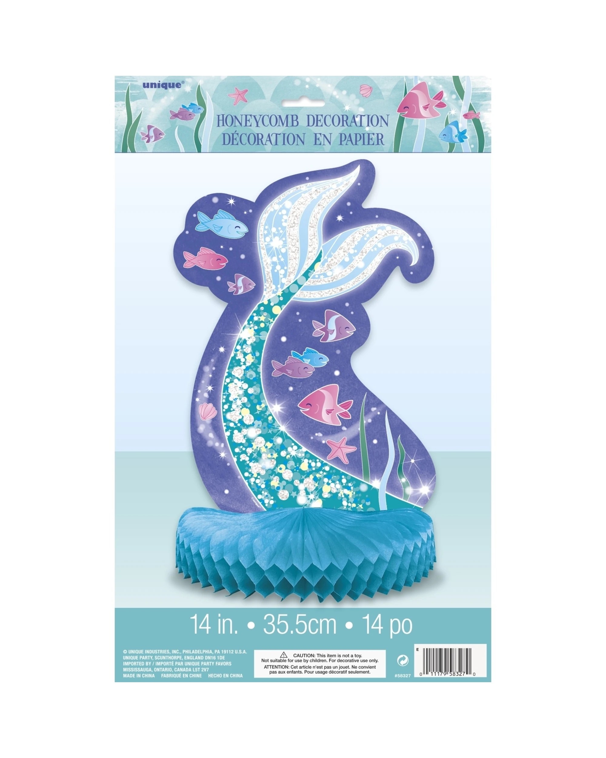 2 Unique Mermaid Honeycomb Centrepiece - Multi, 2 of 2