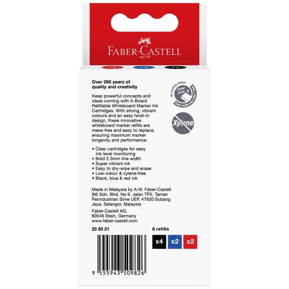 4 Faber-Castell Whiteboard Marker Refills Assorted 8 Pack, 4 of 4