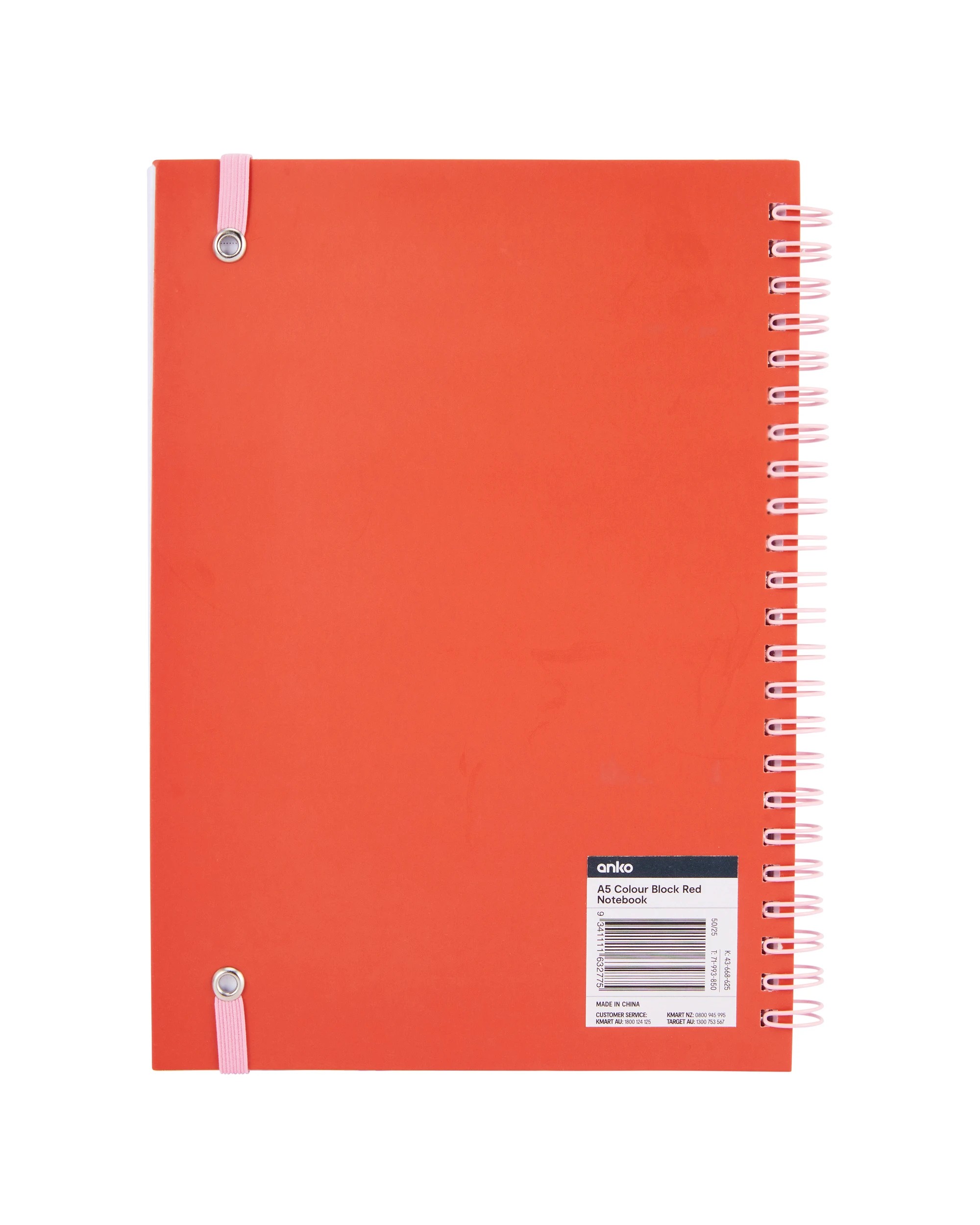 4 A5 Notebook Spiral Colour Block Lilac 80gsm 160 Pages, 4 of 4