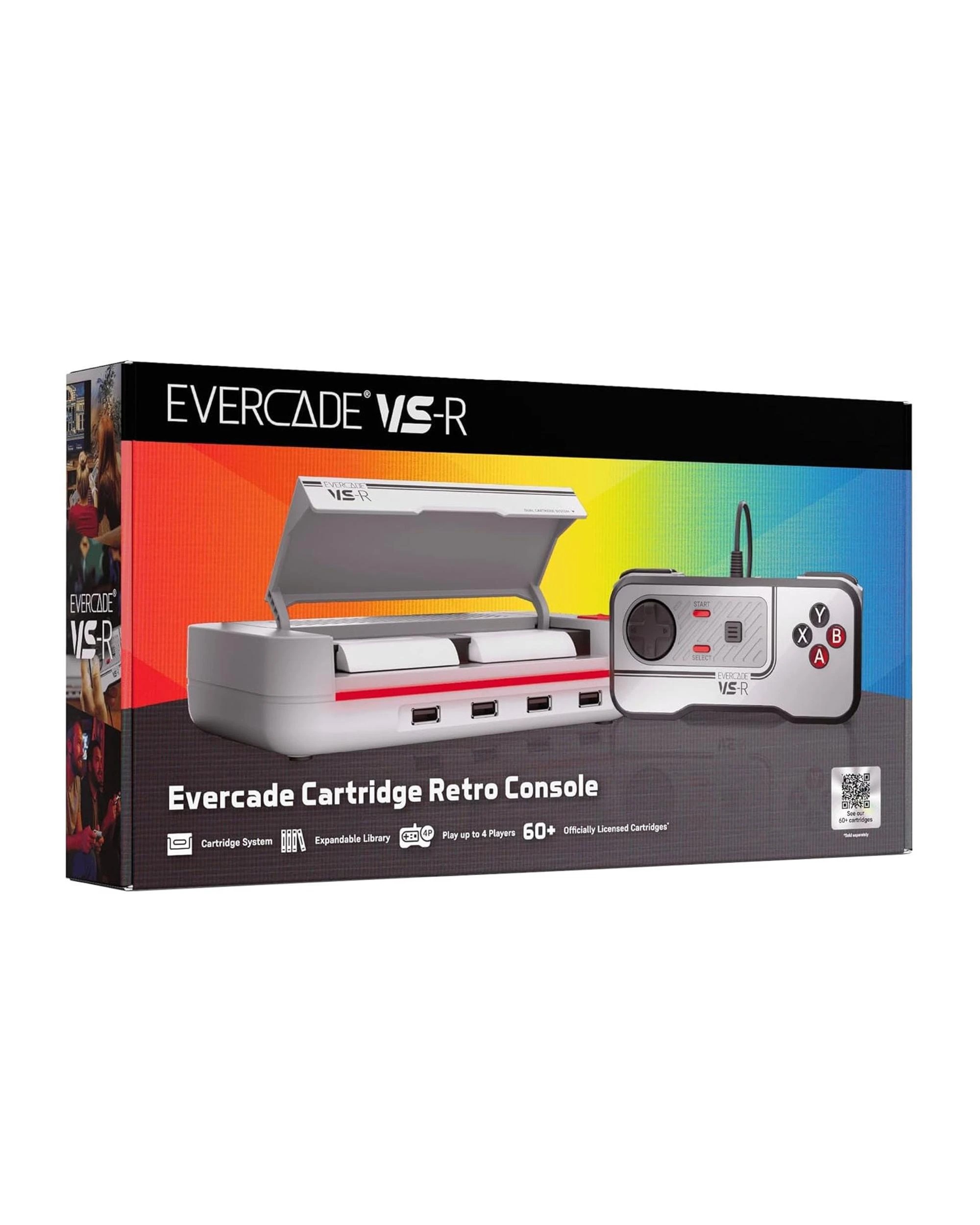 1 Evercade VS-R Solo Console - White, 1 of 8