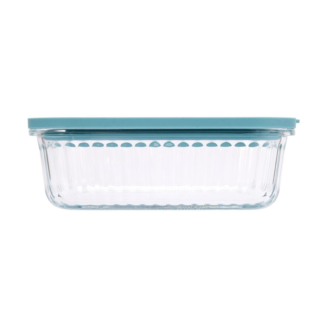 2 1L Ribbed Glass Container, 2 of 4