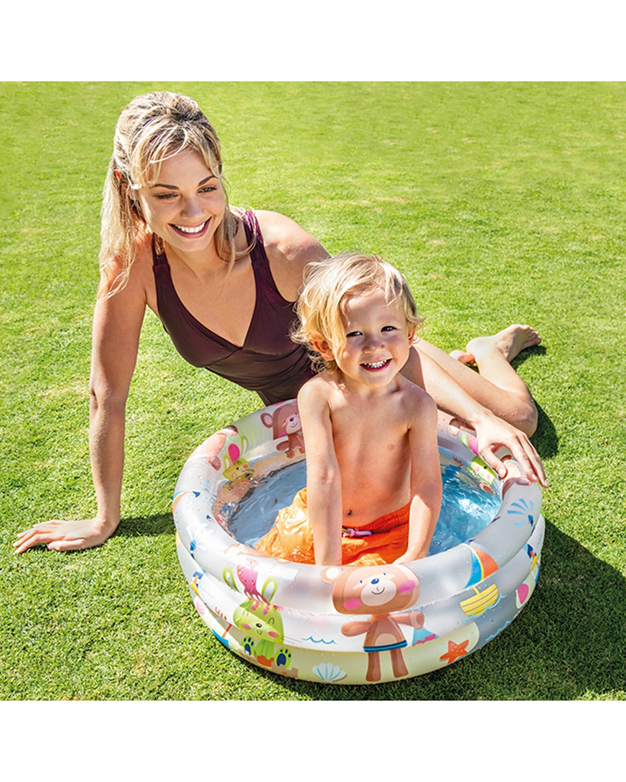 3 Intex 2PK Beach Buddies 3 Ring Baby Pool 1-3Y - Multi, 3 of 3