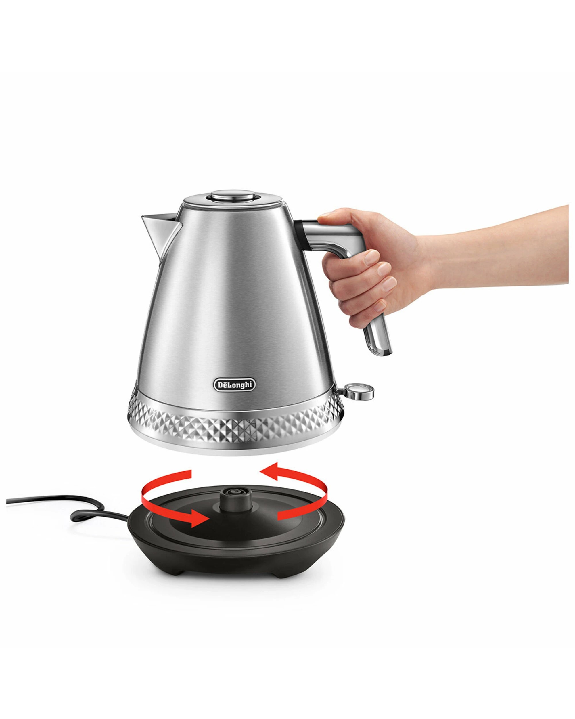 4 De'Longhi Diadema Kettle Platinum, 4 of 5