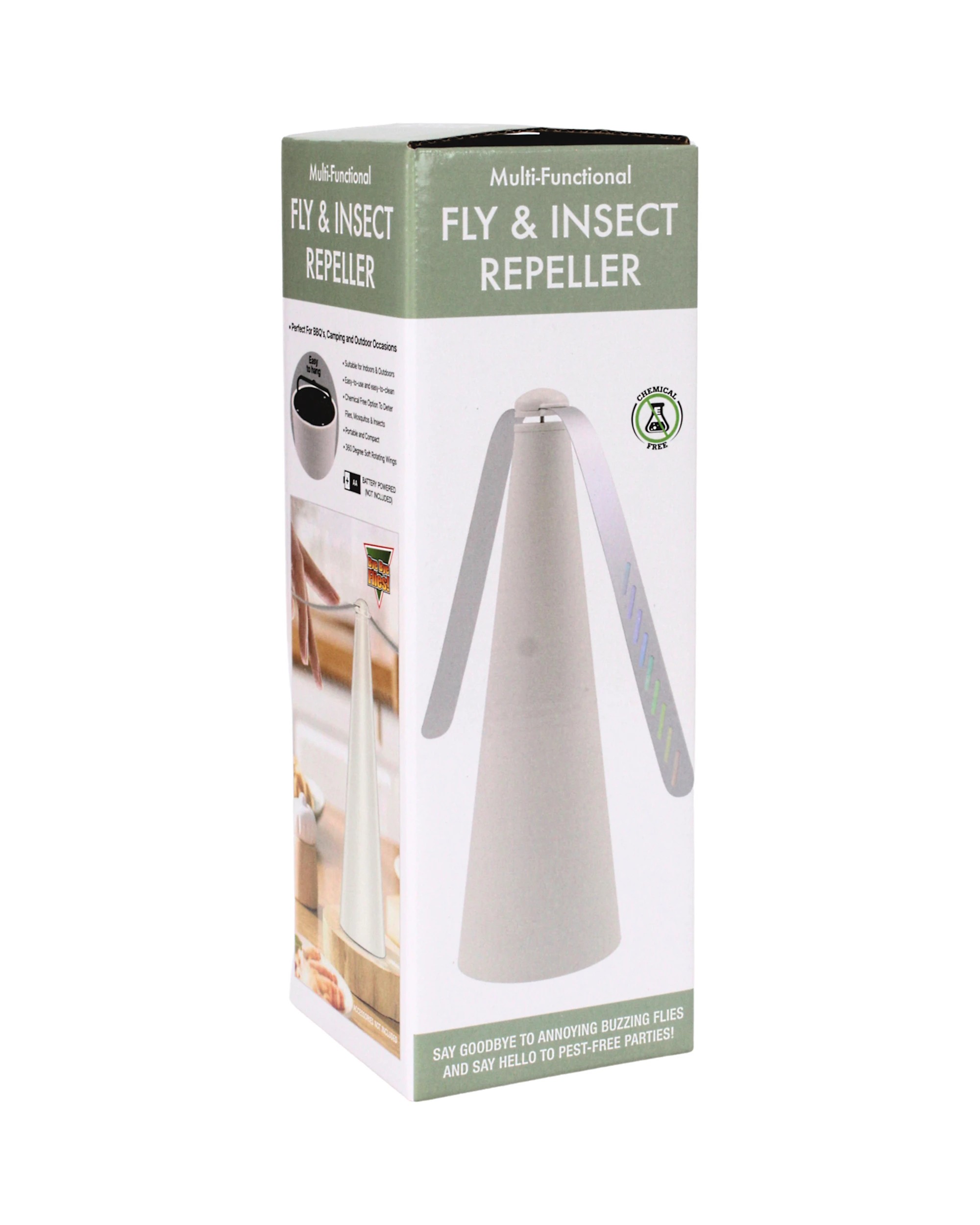 3 Durmaz Fly & Insect Battery Operated Repeller - White, 3 of 4