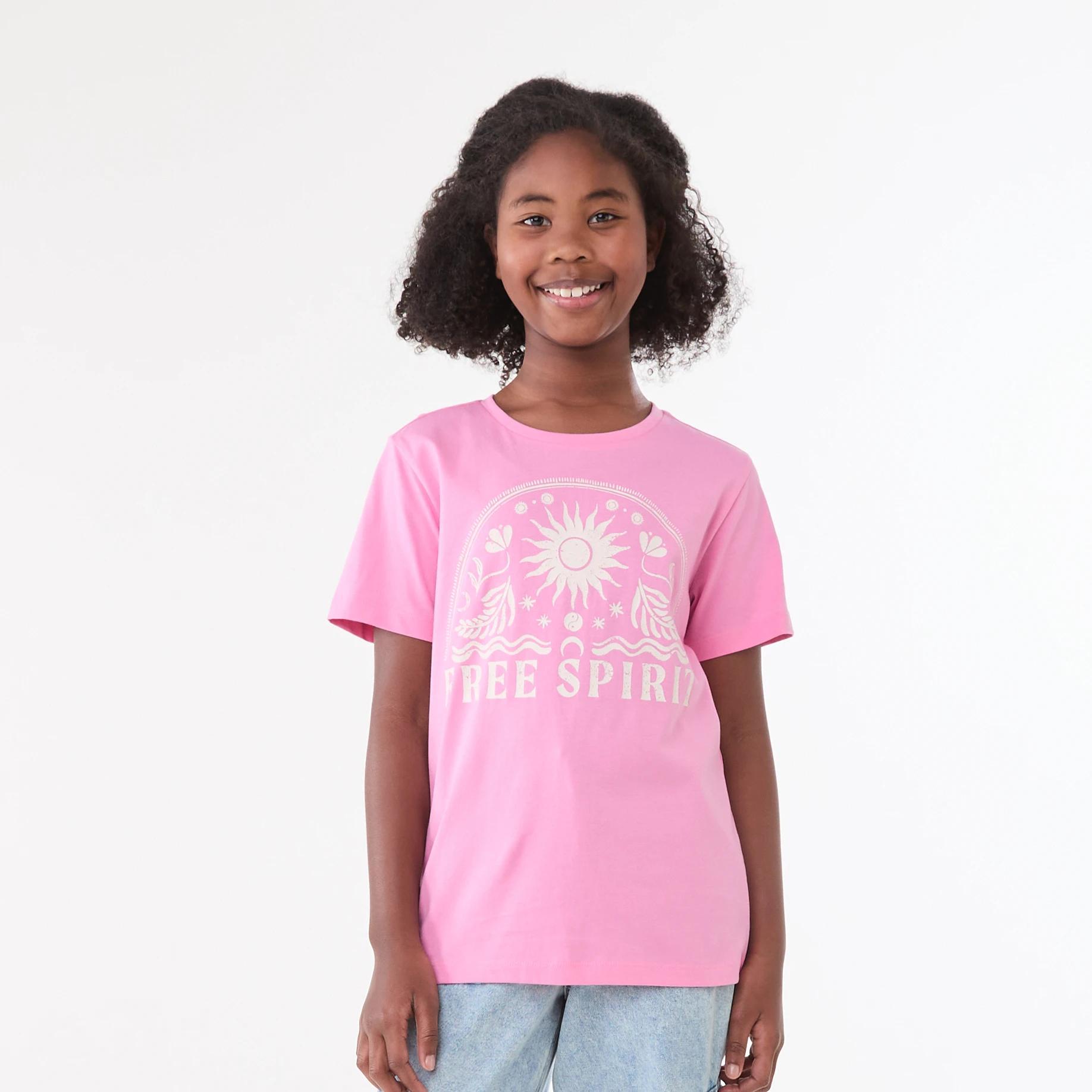 1 Short Sleeve Print T-shirt MYSTICAL SPIRIT VIOLET PINK, 1 of 6