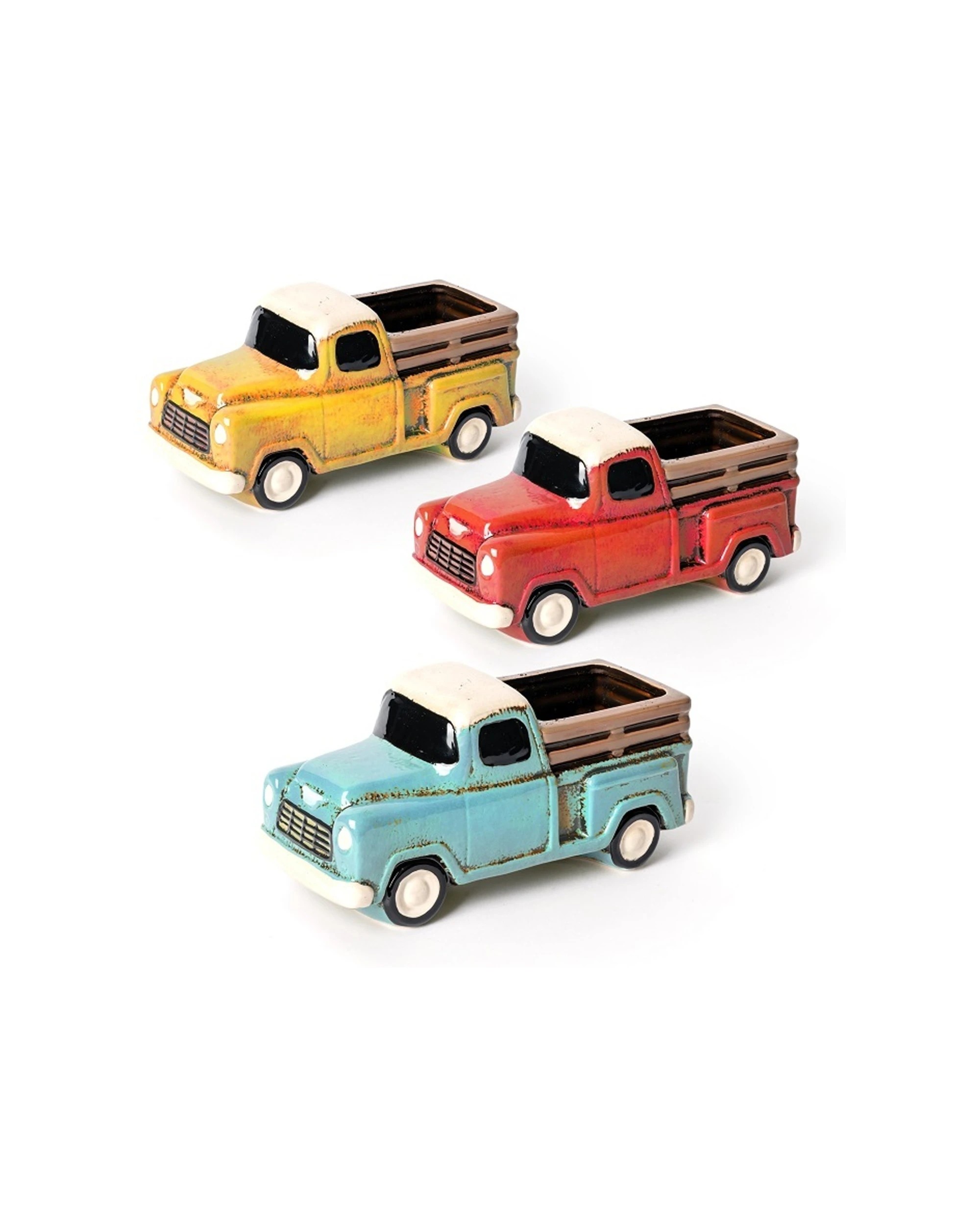 2 Alfresco Ute Truck 25cm Planter Pot Plant Container Garden Decor - Multi, 2 of 2
