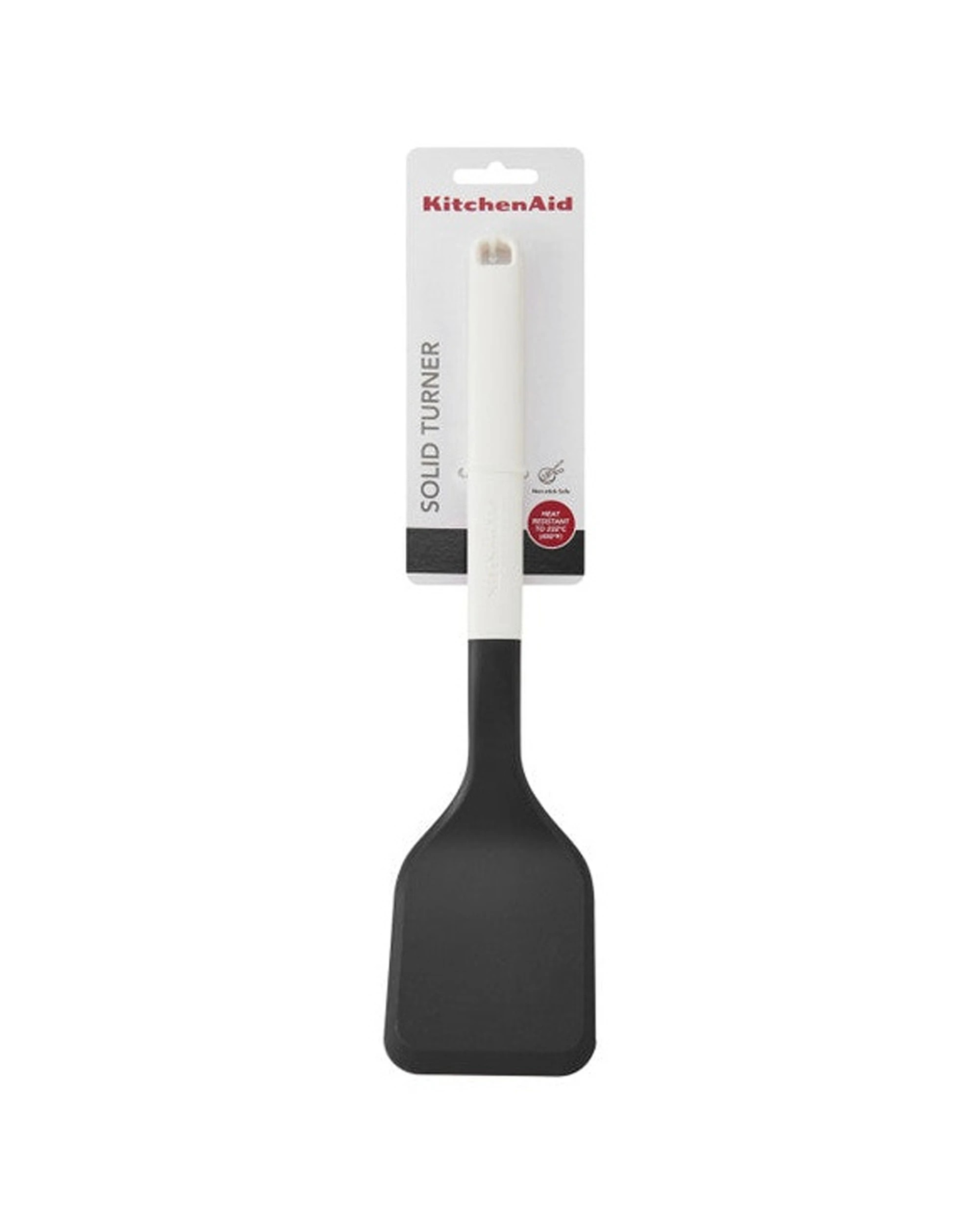 3 KitchenAid Solid Turner Oversized Head Heat Resistant Porcelain Kitchen Utensil 34cm - White, 3 of 3