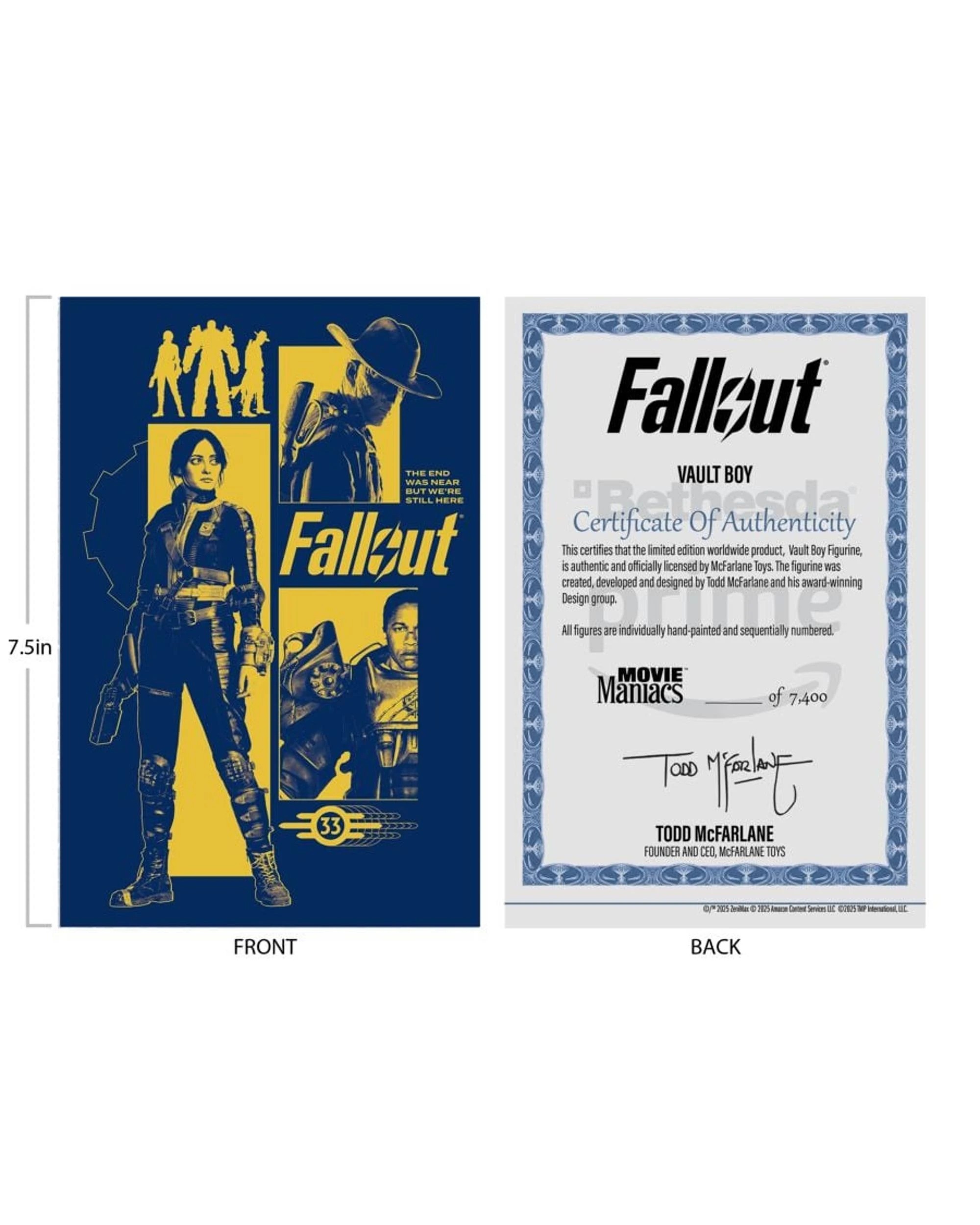 10 Movie Manics Fallout TV Season 2 Vault Boy Version 3 6 inch Posed Figure, 10 of 10