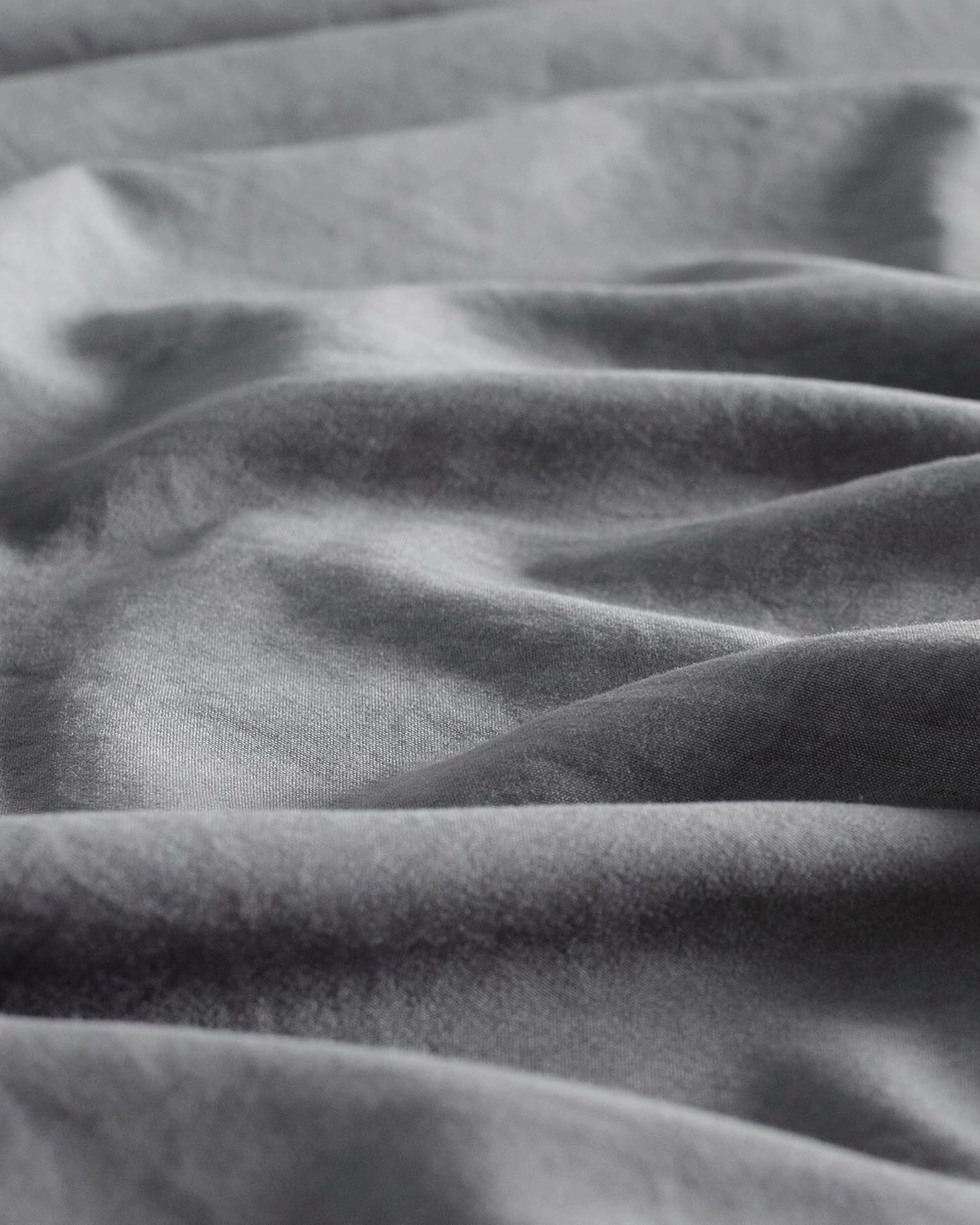 6 CleverPolly 100% Vintage Washed Microfibre Sheet Set - Super King Bed - Grey, 6 of 6