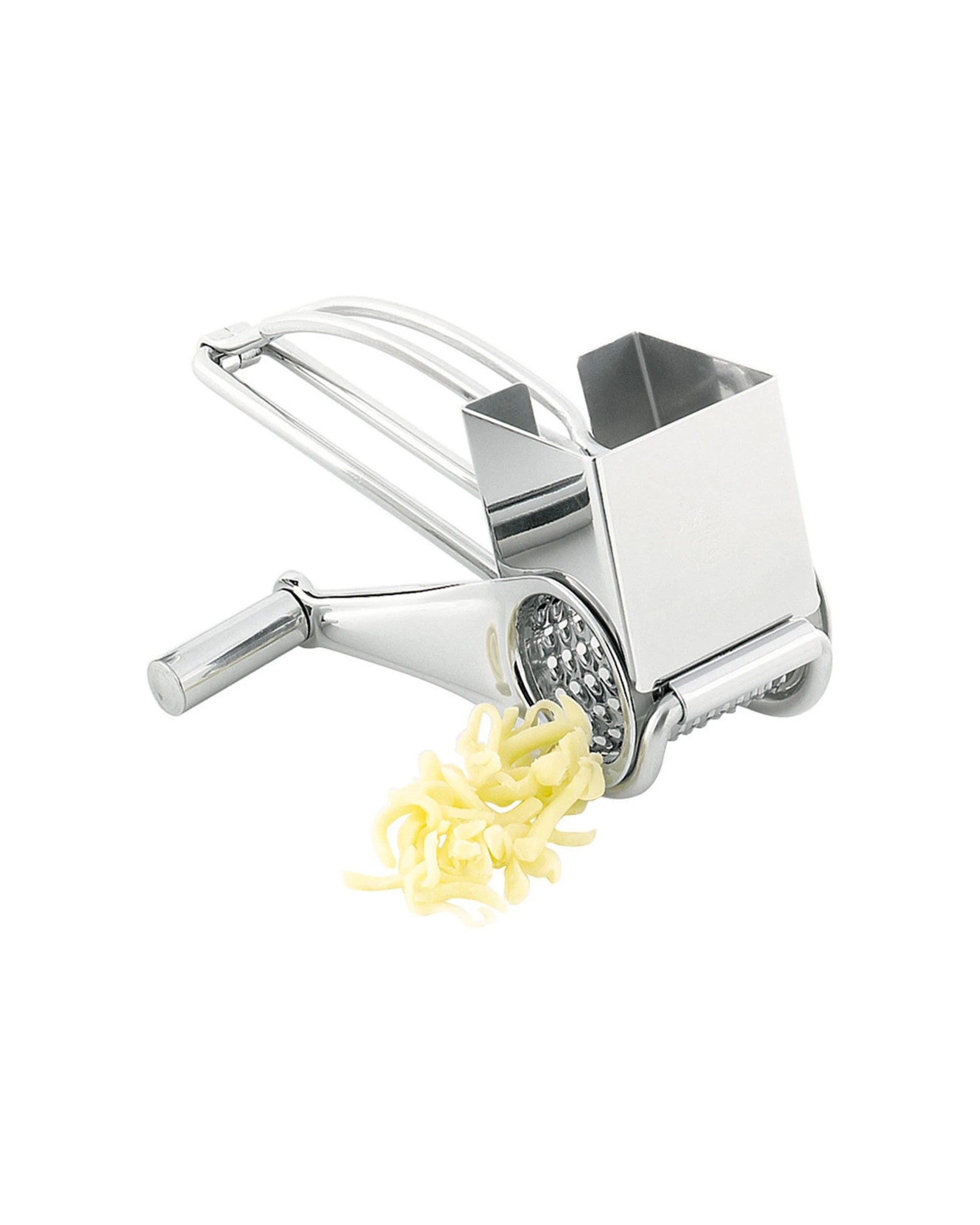 1 Avanti Rotary Cheese Grater 18 10 Stainless Steel Dishwasher Safe Left Righ - Silver, 1 of 1