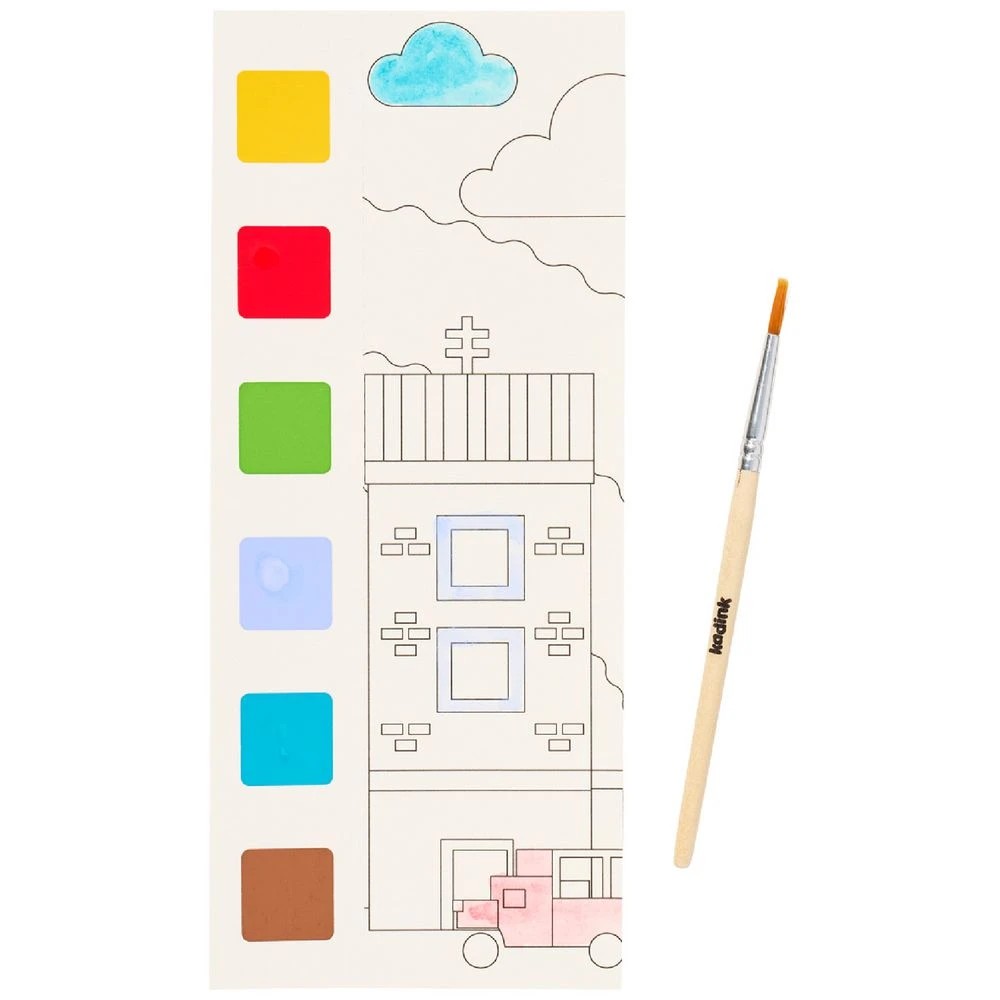 6 Kadink Water Colour Painting Book Urban Traffic, 6 of 6