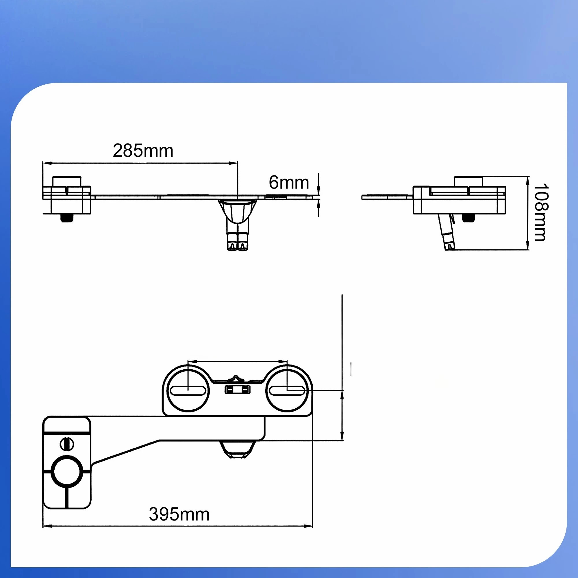 2 Cefito Ultra-Slim Bidet Attachment for Toilet Detachable Cold Water Bidet - White, 2 of 7