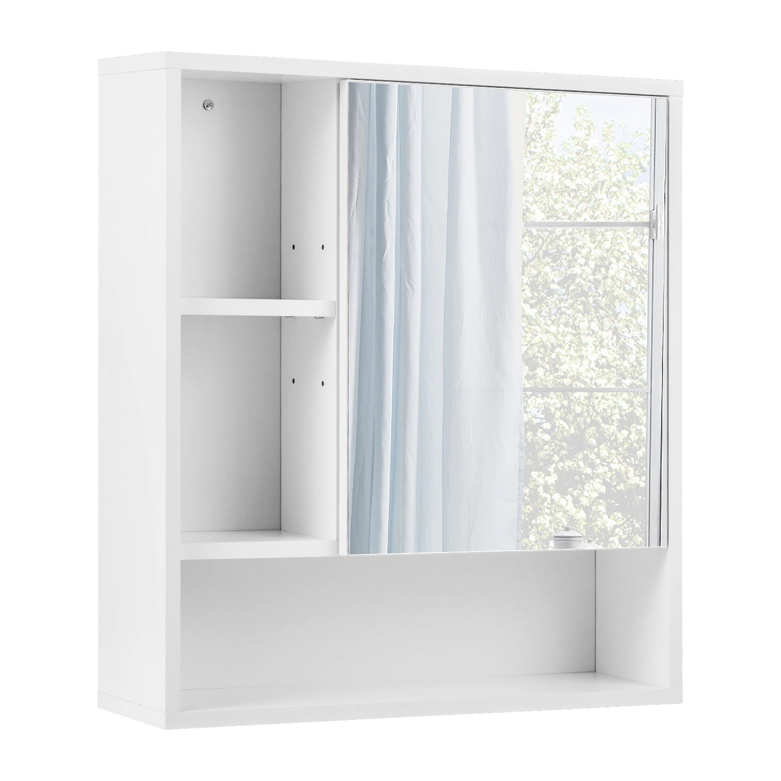 1 Costway Wall Mounted Bathroom Cabinet Medicine Storage Organizer, 1 of 7