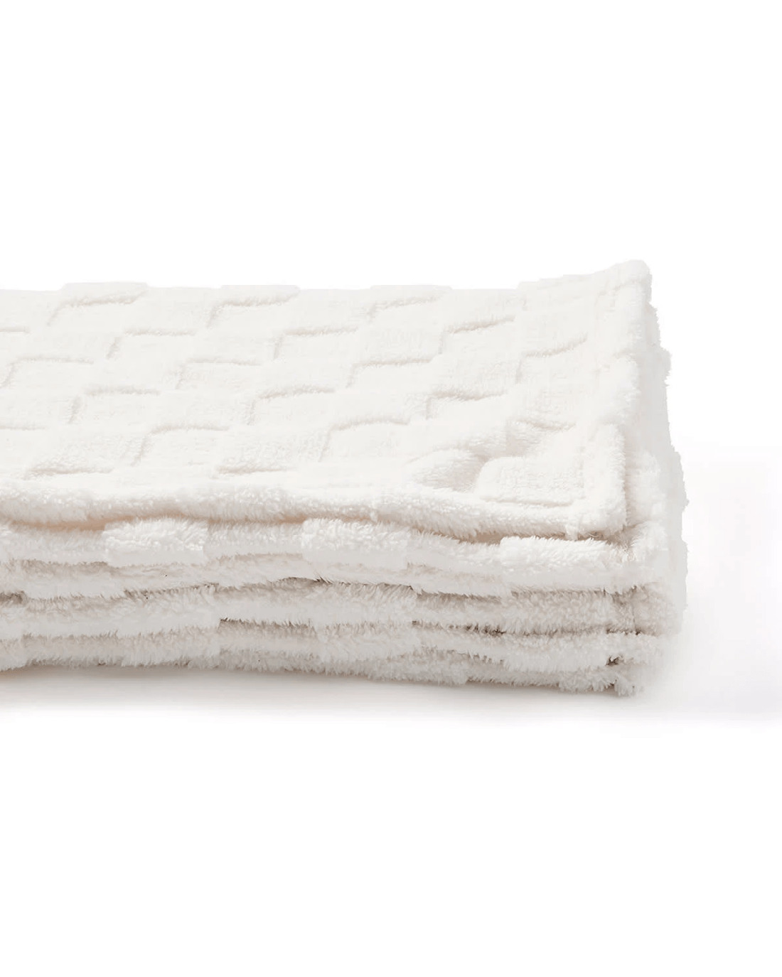 6 Soft Check Throw - Off White, 6 of 6