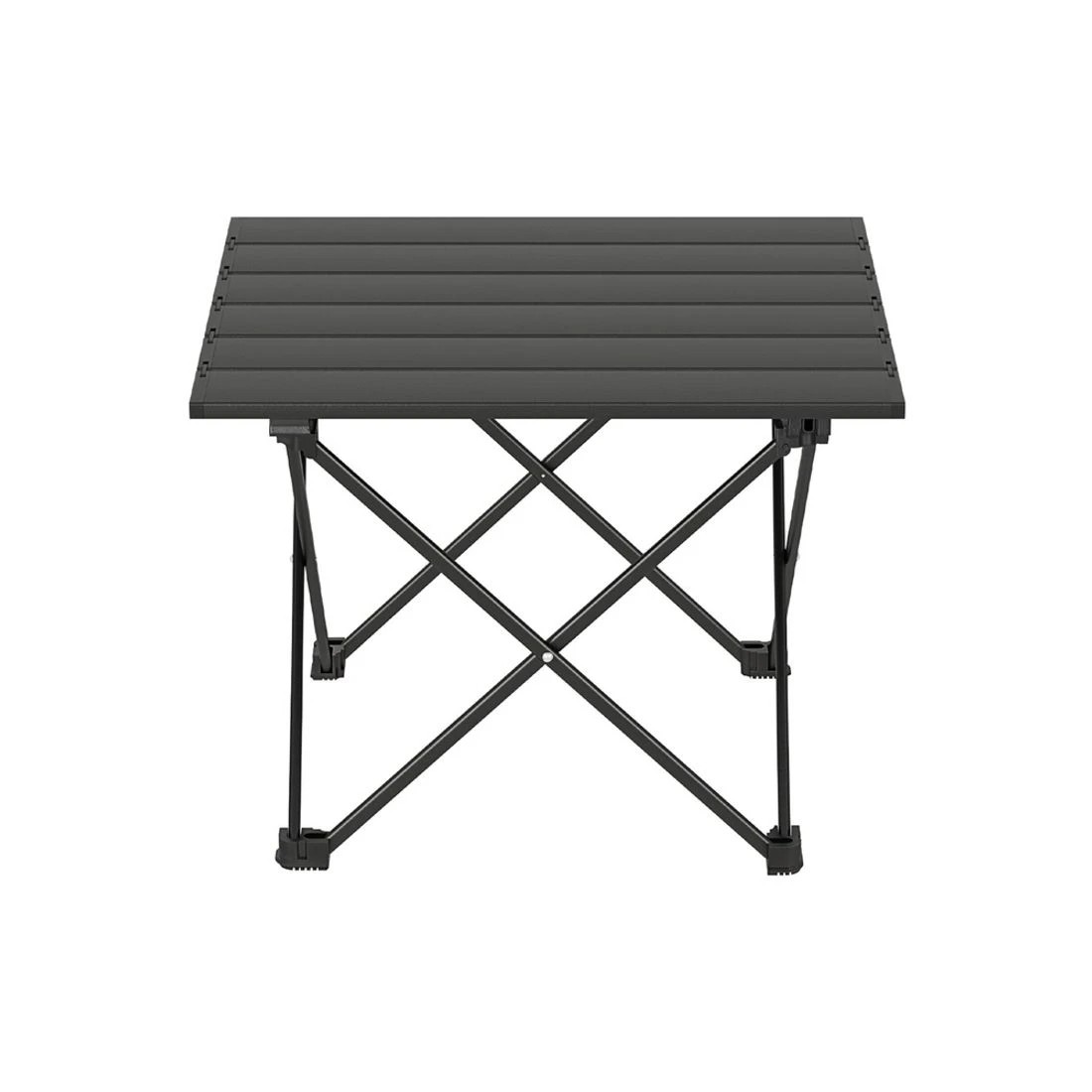 3 Weisshorn Folding Camping Table 40CM Roll Up Outdoor Picnic BBQ Aluminium Desk - Silver, 3 of 6