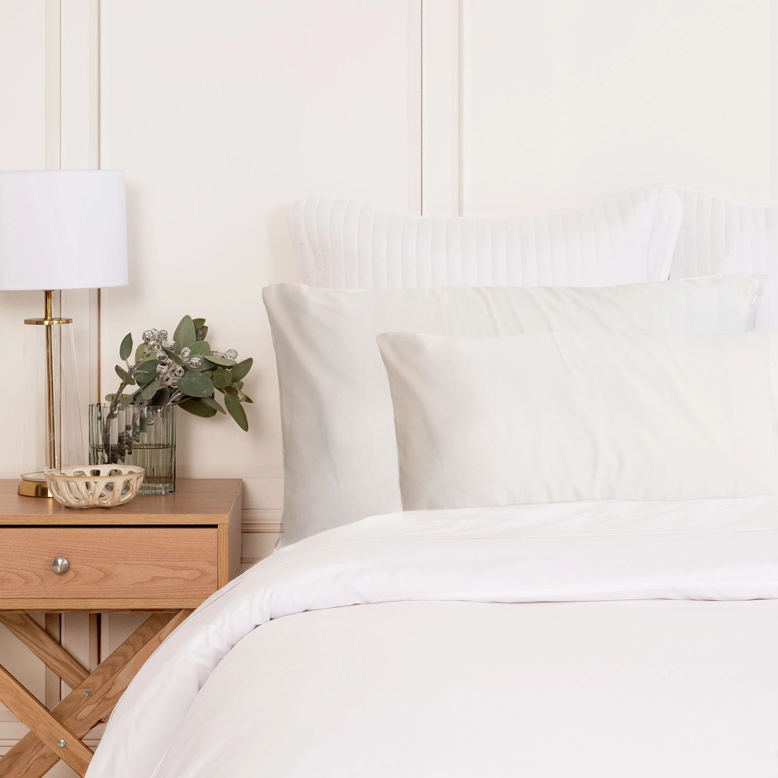 2 Royal Comfort Mulberry Soft Silk Luxurious Hypoallergenic Pillowcase Twin Pack - White, 2 of 10