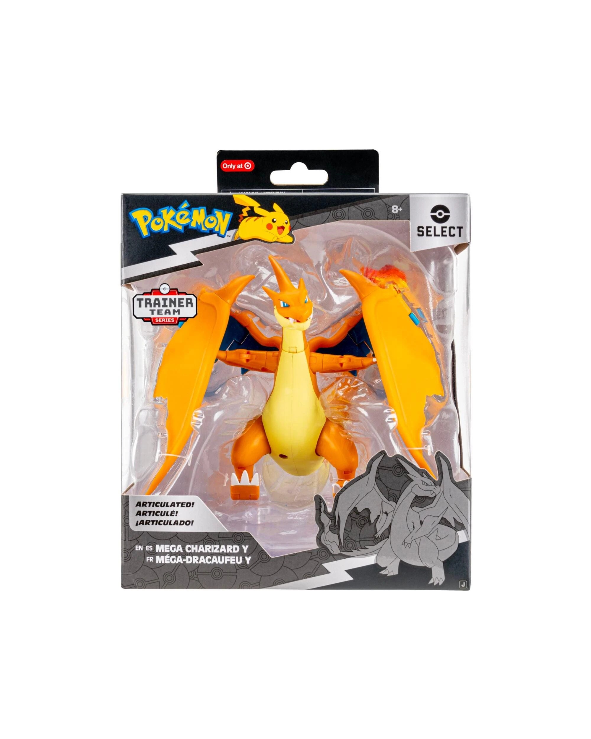1 Pokemon Select Trainer Team Series Mega Charizard Y Super Articulated 6 Inch Figure, 1 of 6