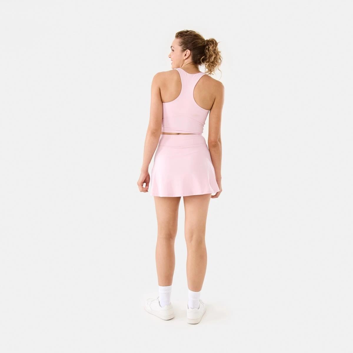4 Active Womens Ultrasoft Longline Crop Top AURA PINK, 4 of 7