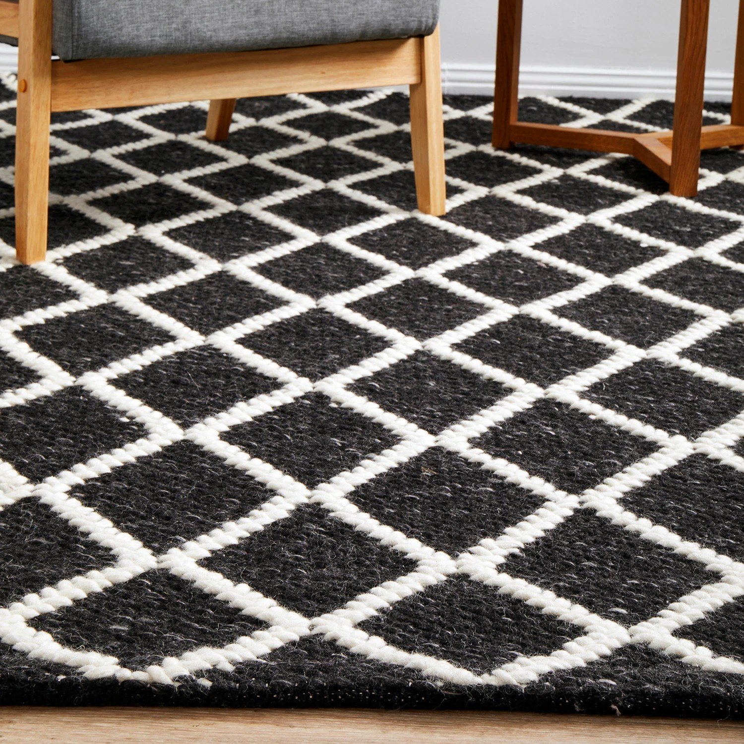 9 Common Ground Rugs Valor 320x230cm - Extra Large Hand Loomed Floor Rug - Black, 9 of 9