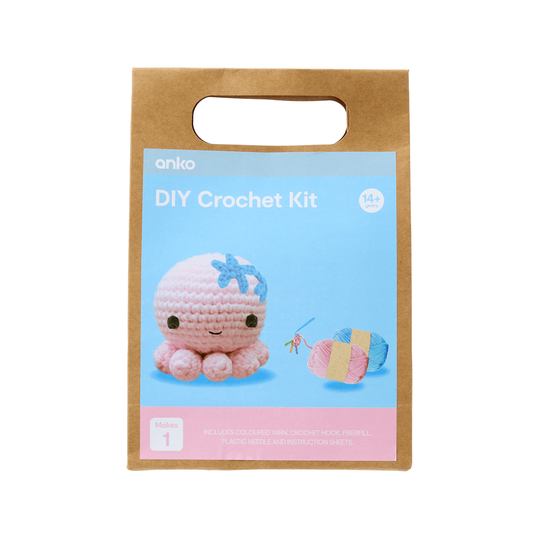 1 DIY Mini Crochet Kit - Octopus, 1 of 3