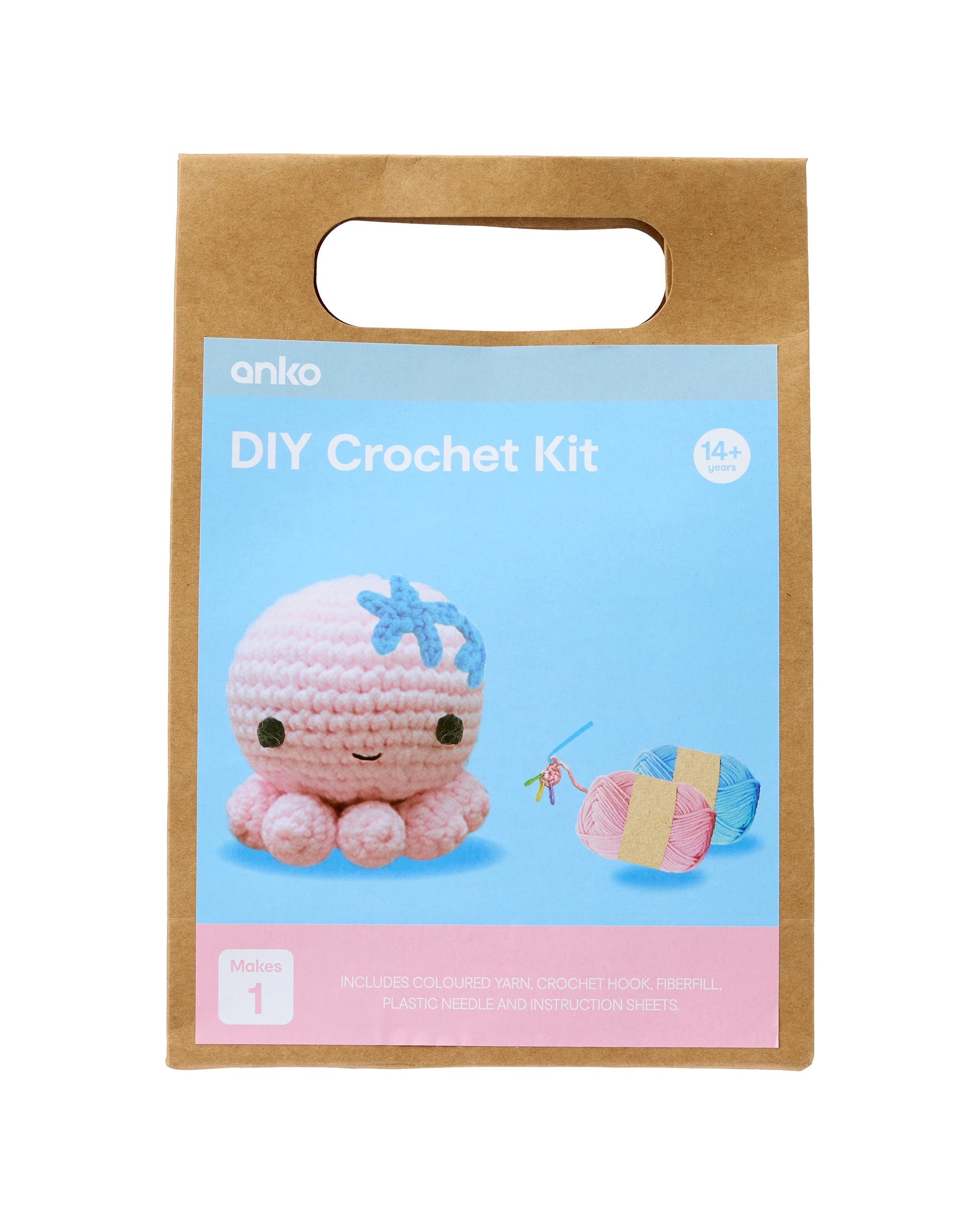 1 DIY Mini Crochet Kit - Octopus, 1 of 3