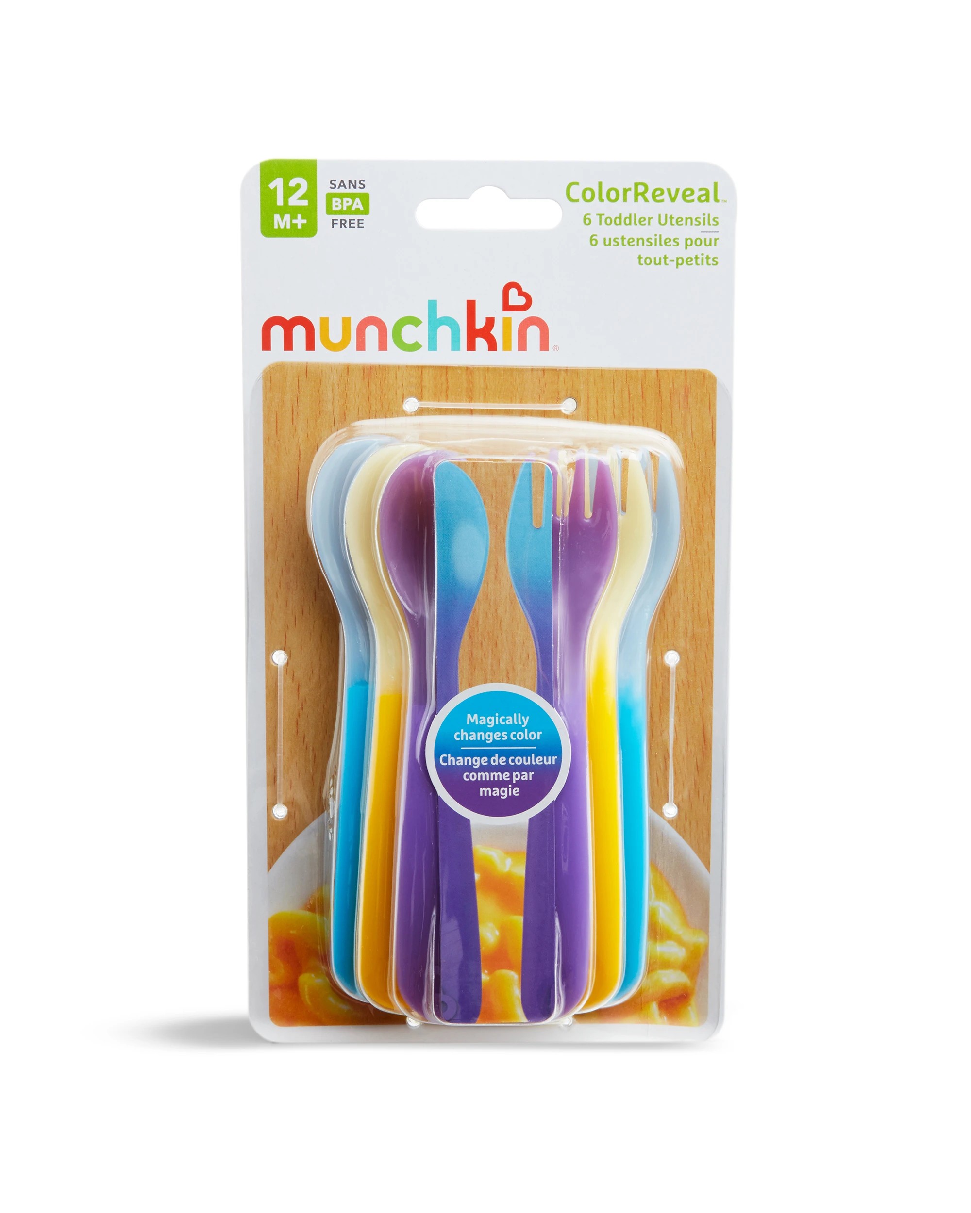 6 Munchkin ColorReveal Toddler Utensils 6 Piece Colour Changing 12 Months - Assorted, 6 of 7