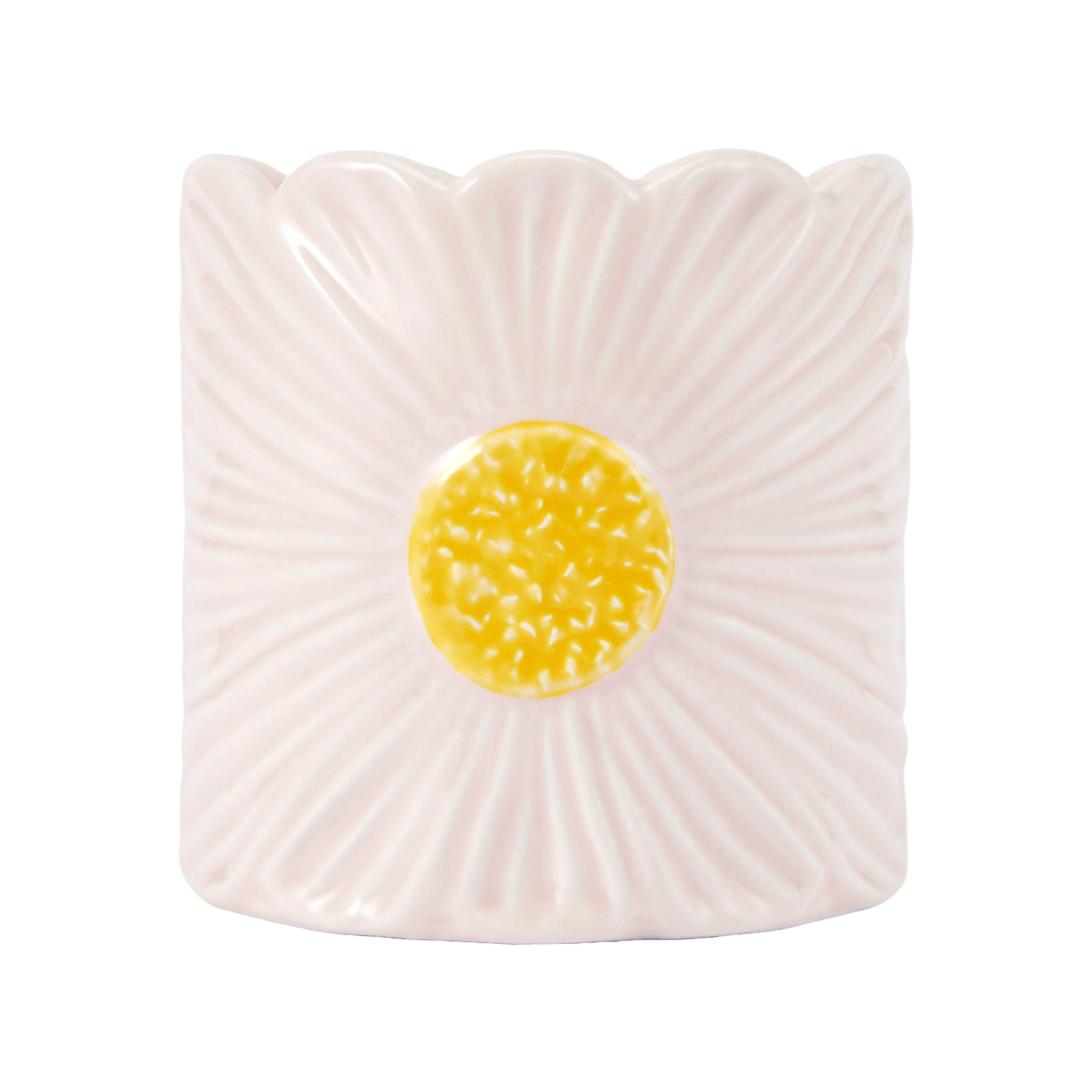 1 Peony and Amber Flower Ceramic Candle, 1 of 5