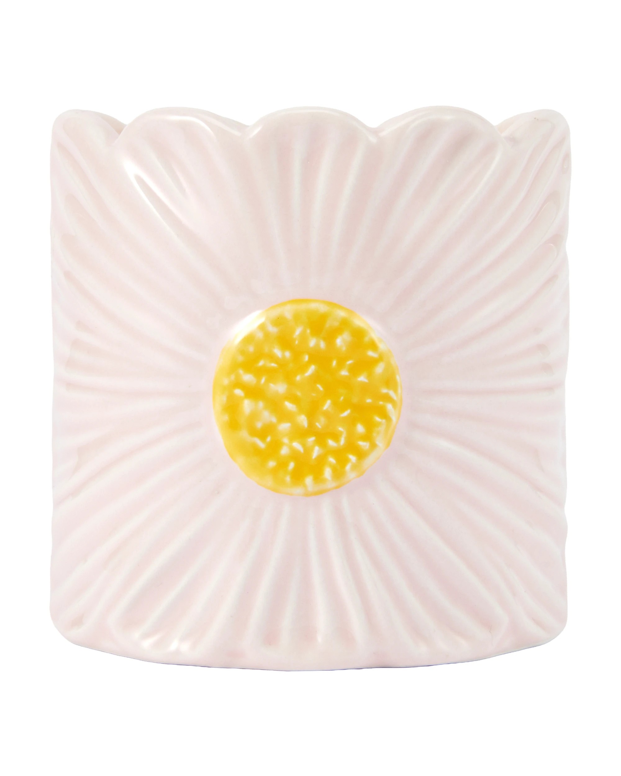 1 Peony and Amber Flower Ceramic Candle, 1 of 5