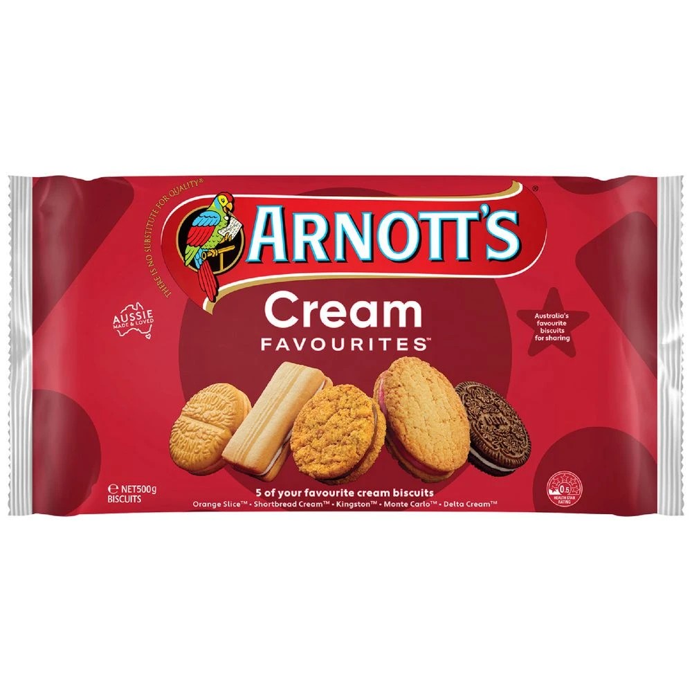 1 Arnott's Assorted Creams Pack 500g, 1 of 2