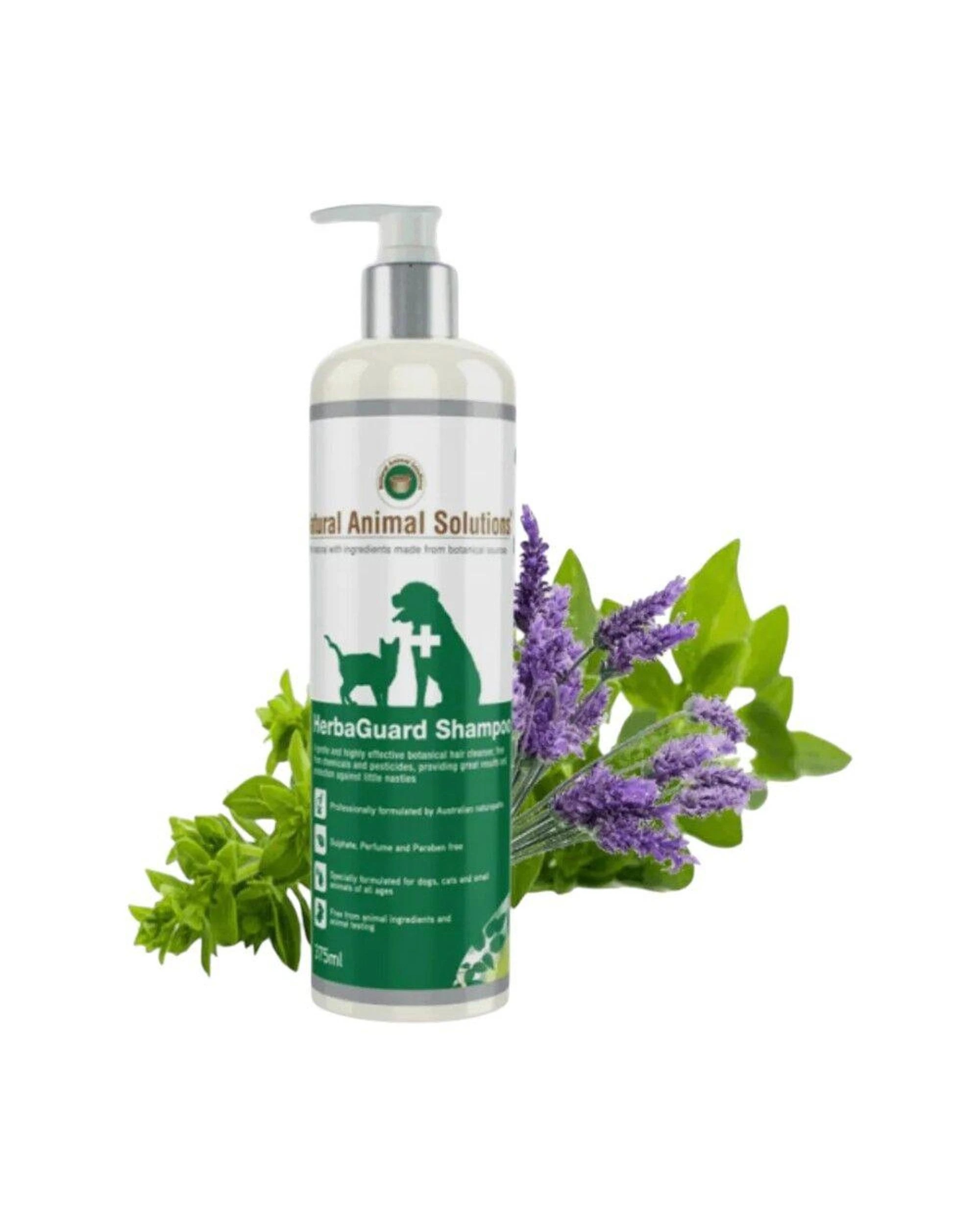 2 NAS HerbaGuard Shampoo for Cats Dogs Horses & Small Animals 375g, 2 of 4