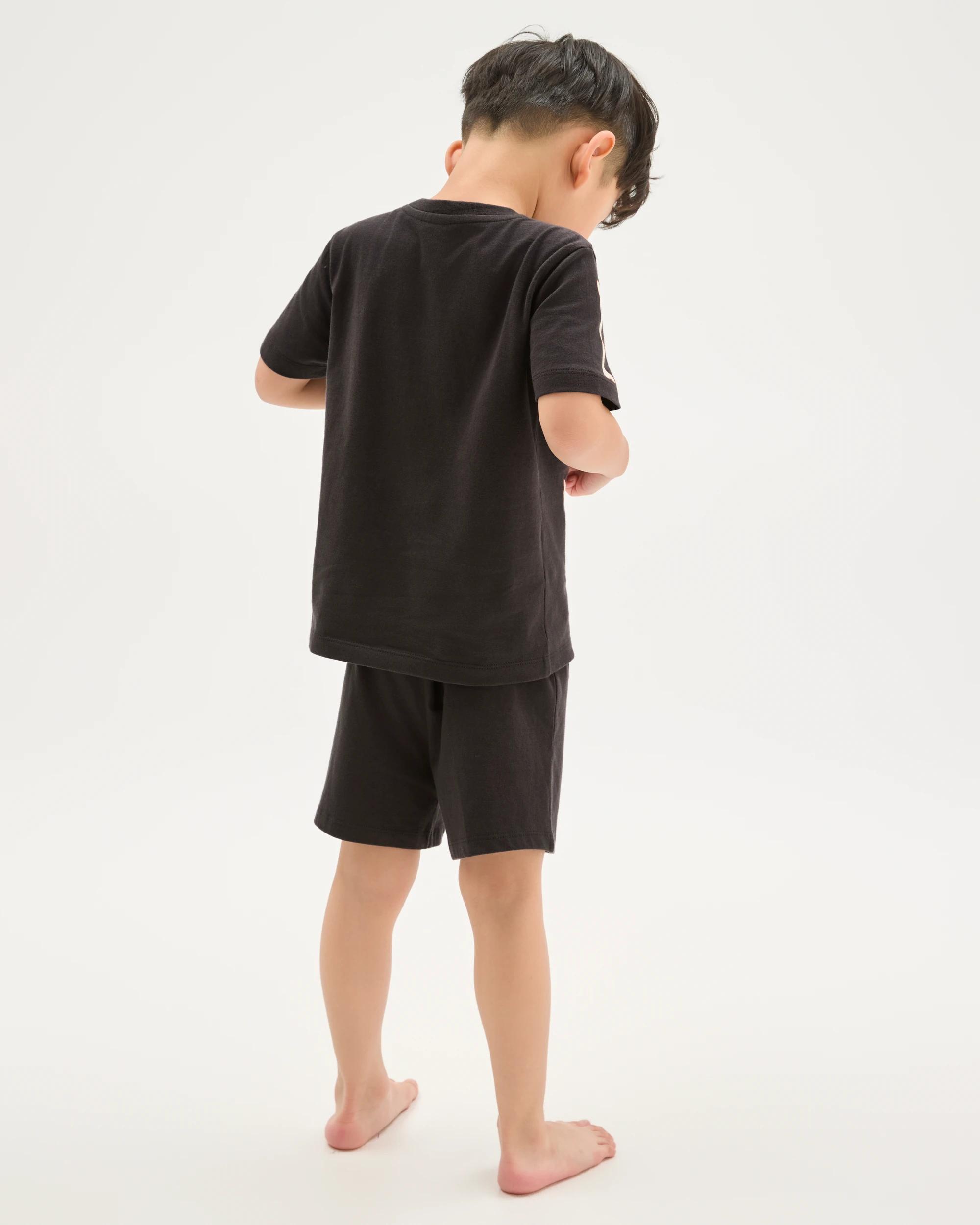 7 Target Kids Sibling Matching Organic Cotton Younger Kids Pyjama Set BLACK SKELETON, 7 of 10
