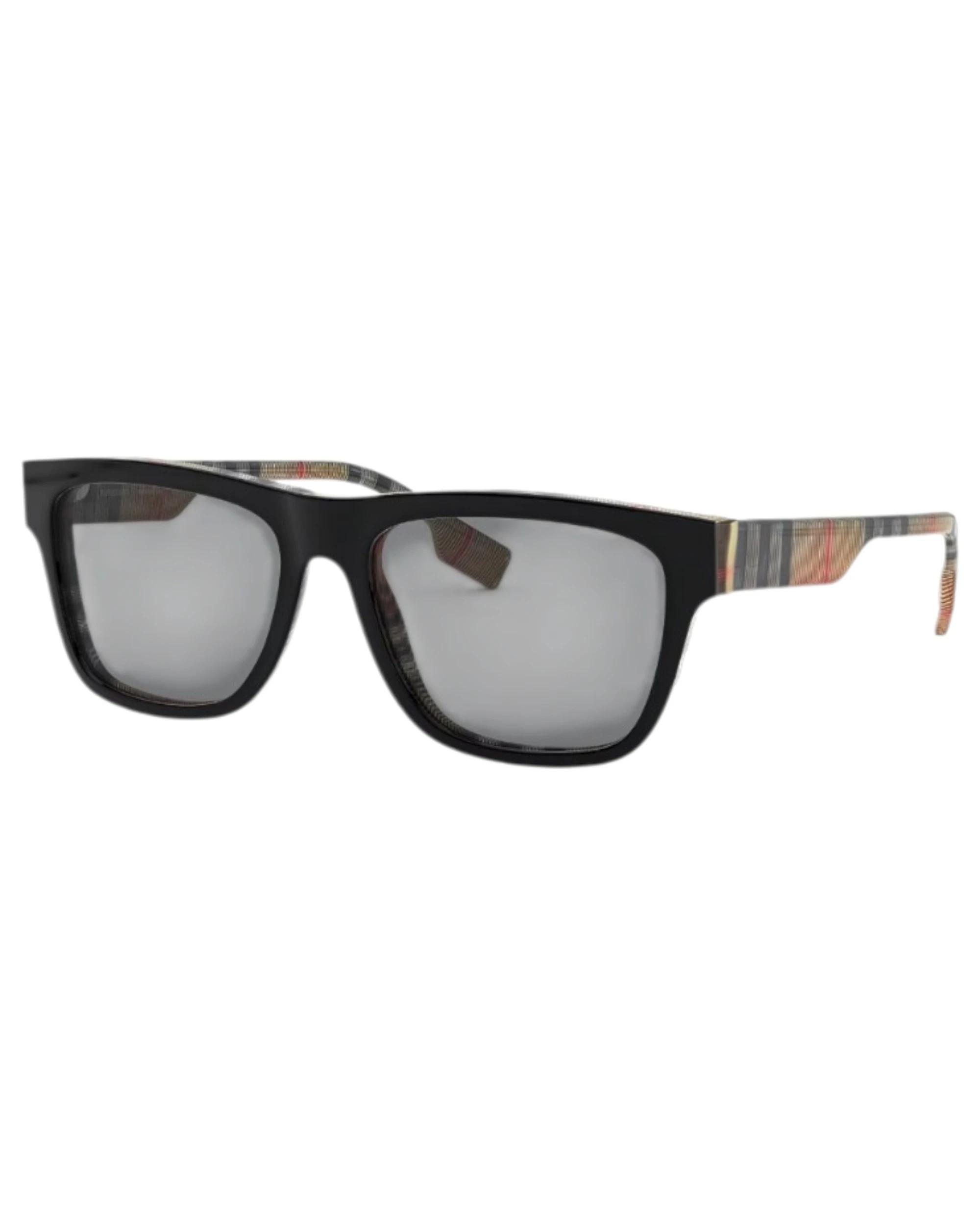 1 Burberry Mens Sunglasses BE4293 B Logo Top Black On Vintage Check Sunnies MULTI, 1 of 3