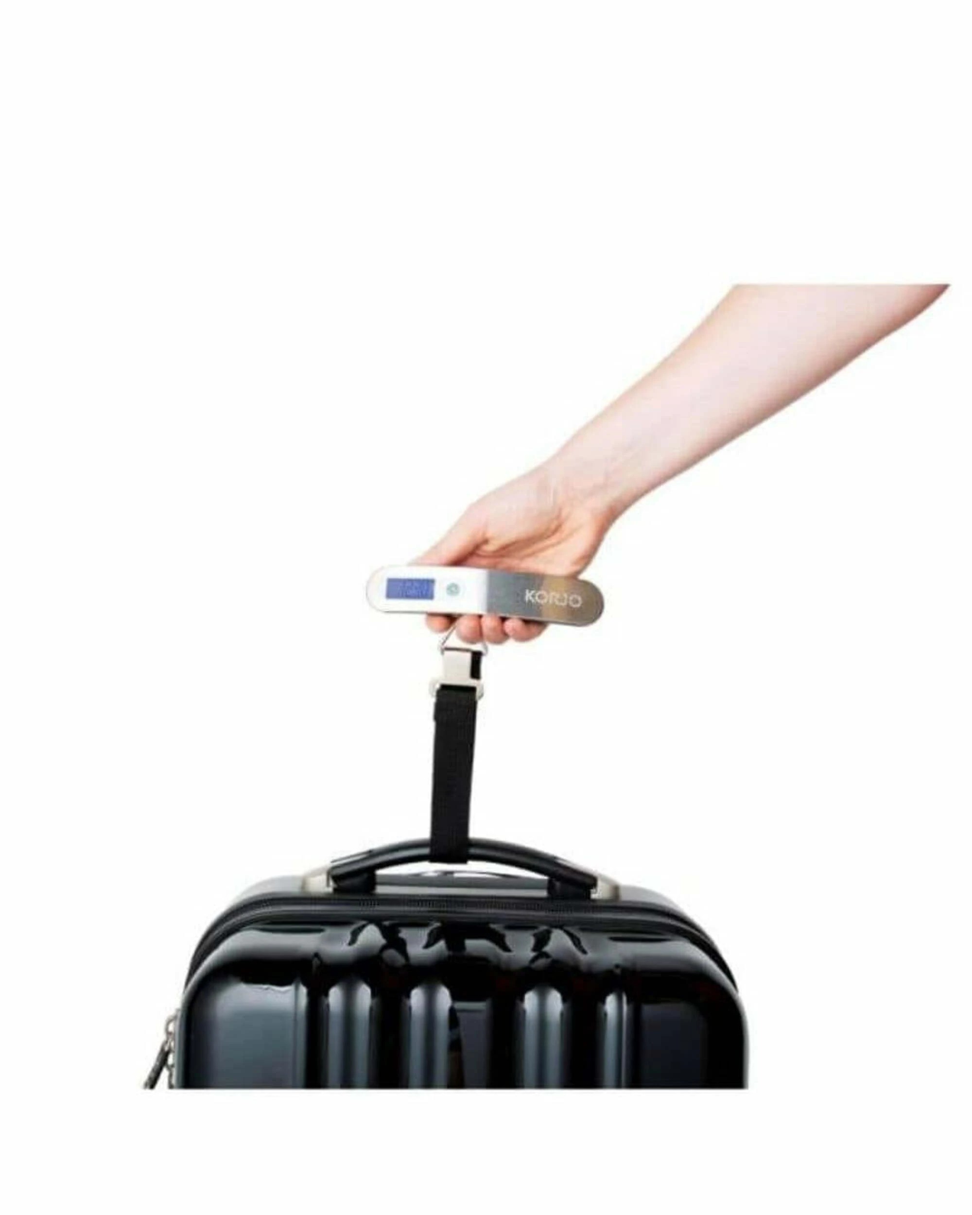 2 Korjo Digital Luggage Scale - 50kg - Brushed Chrome - Metallic, 2 of 5