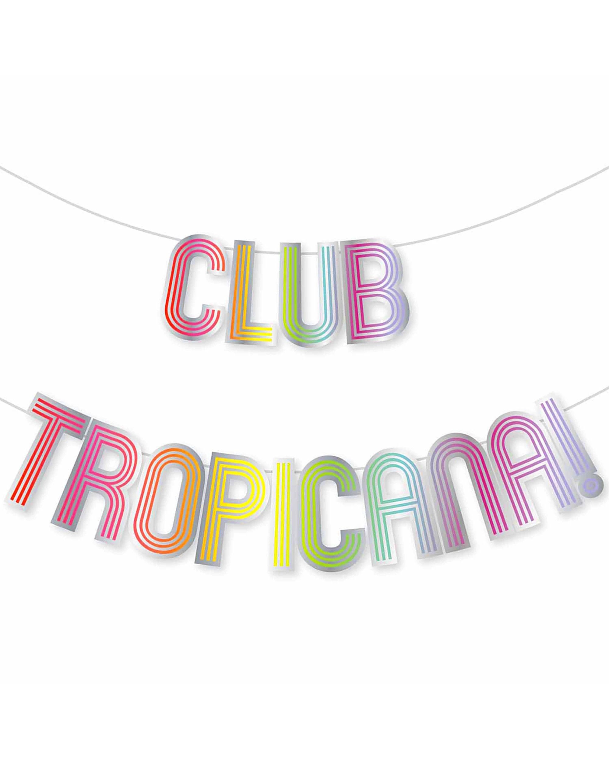 1 Amscan Club Tropicana! Foil Letter Banner, 1 of 1