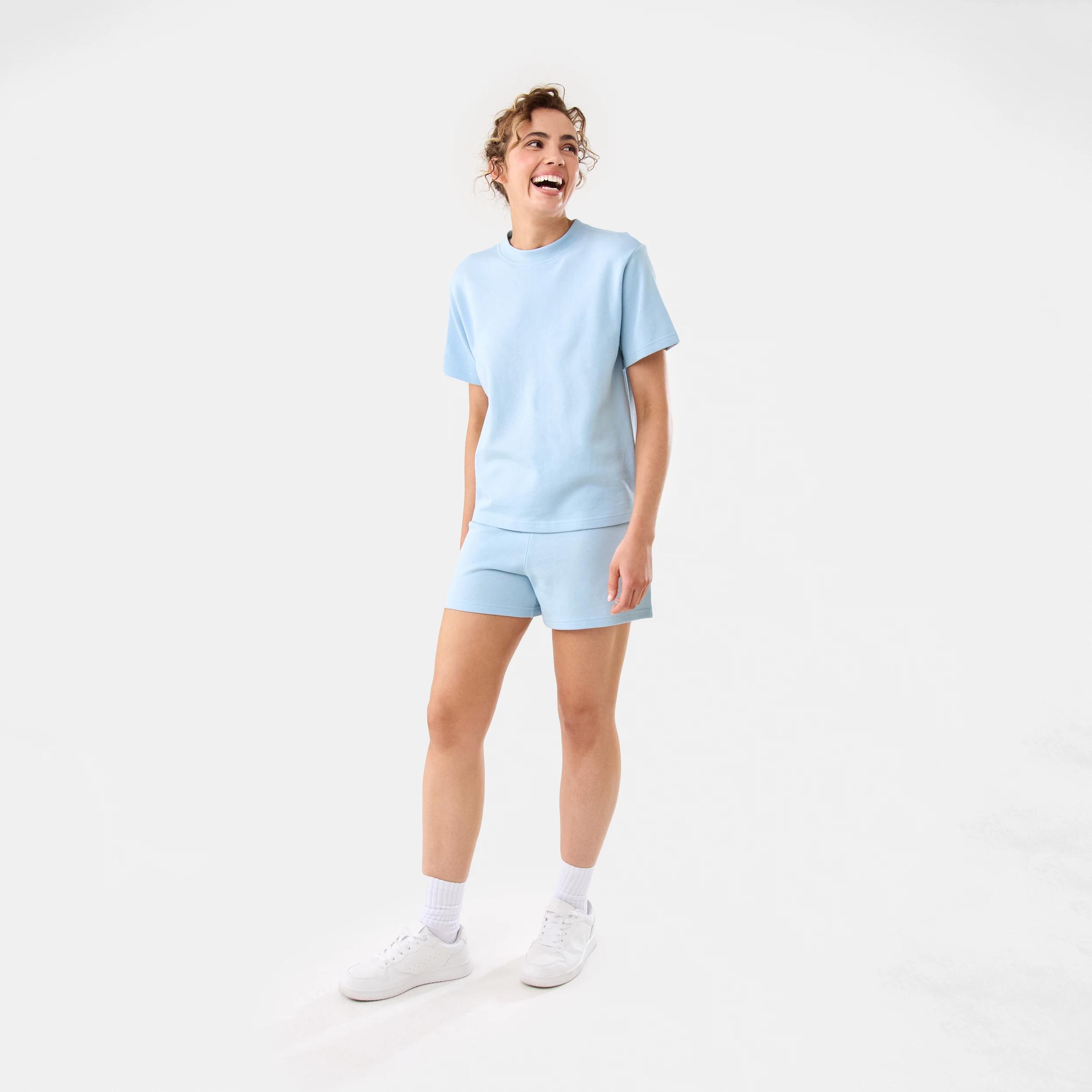 2 Active Womens Terry Shorts SPINDLE BLUE, 2 of 6