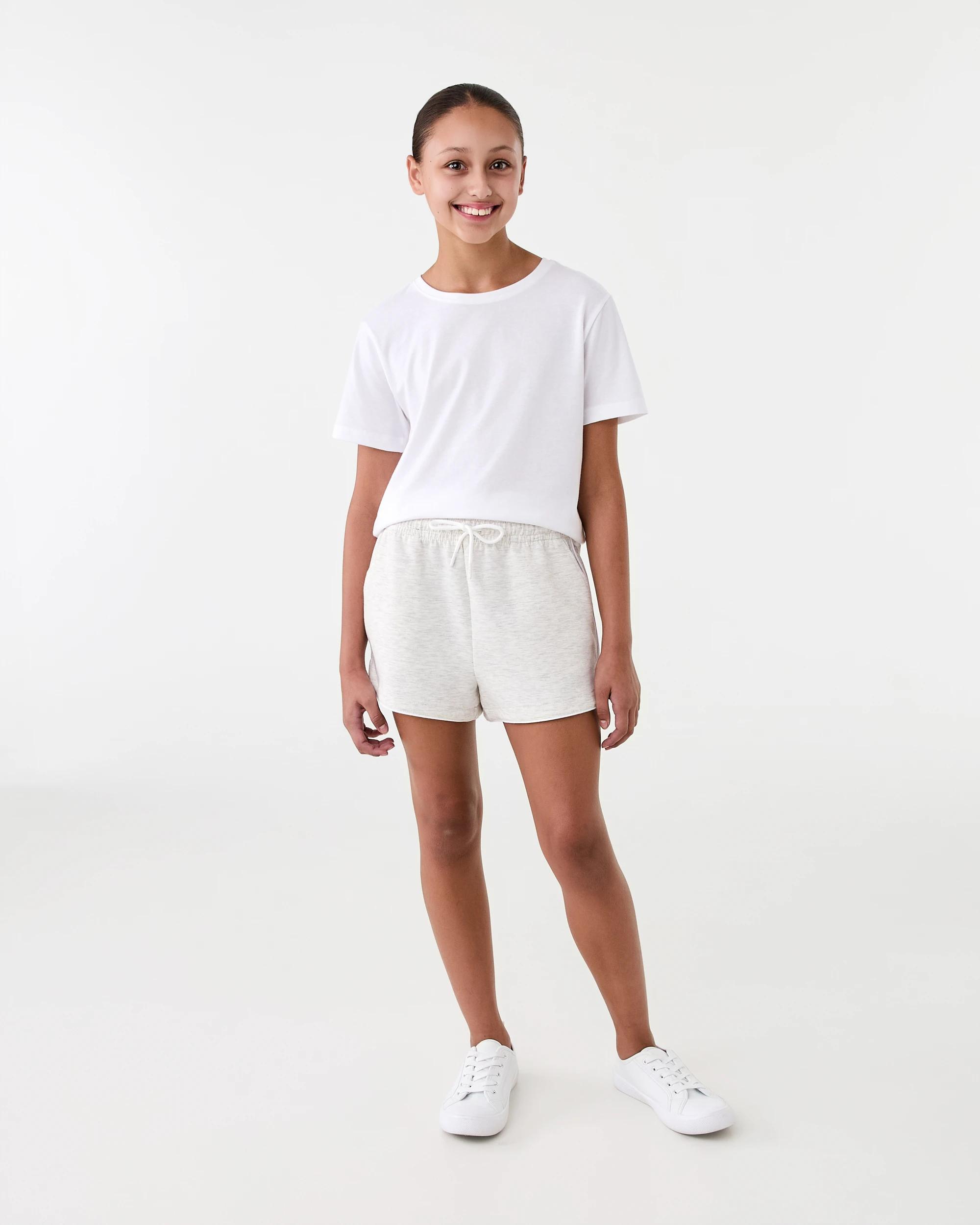 6 Active Kids Scuba Shorts Wht Marle, 6 of 7