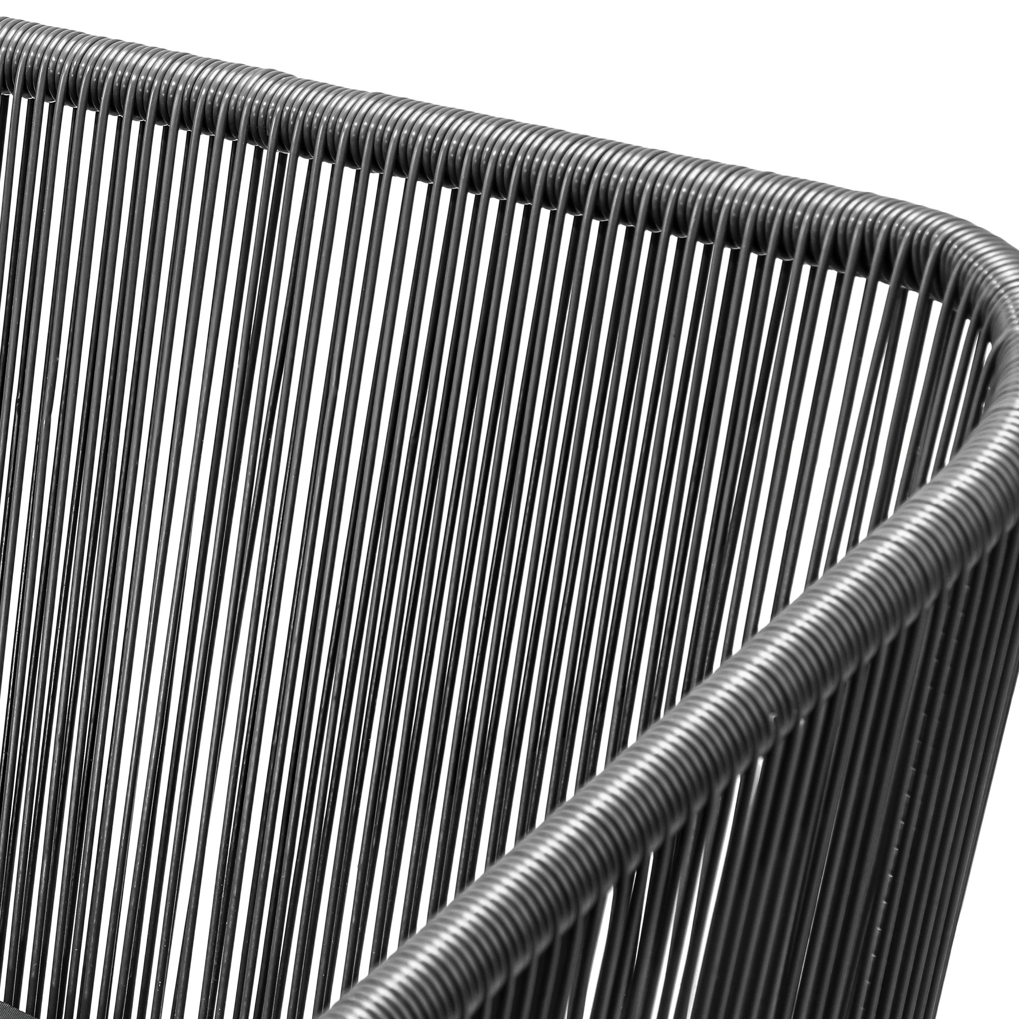 9 Livsip Outdoor Furniture Lounge Setting Chairs Set Of 2 Bistro Patio Garden Set - Grey, 9 of 9