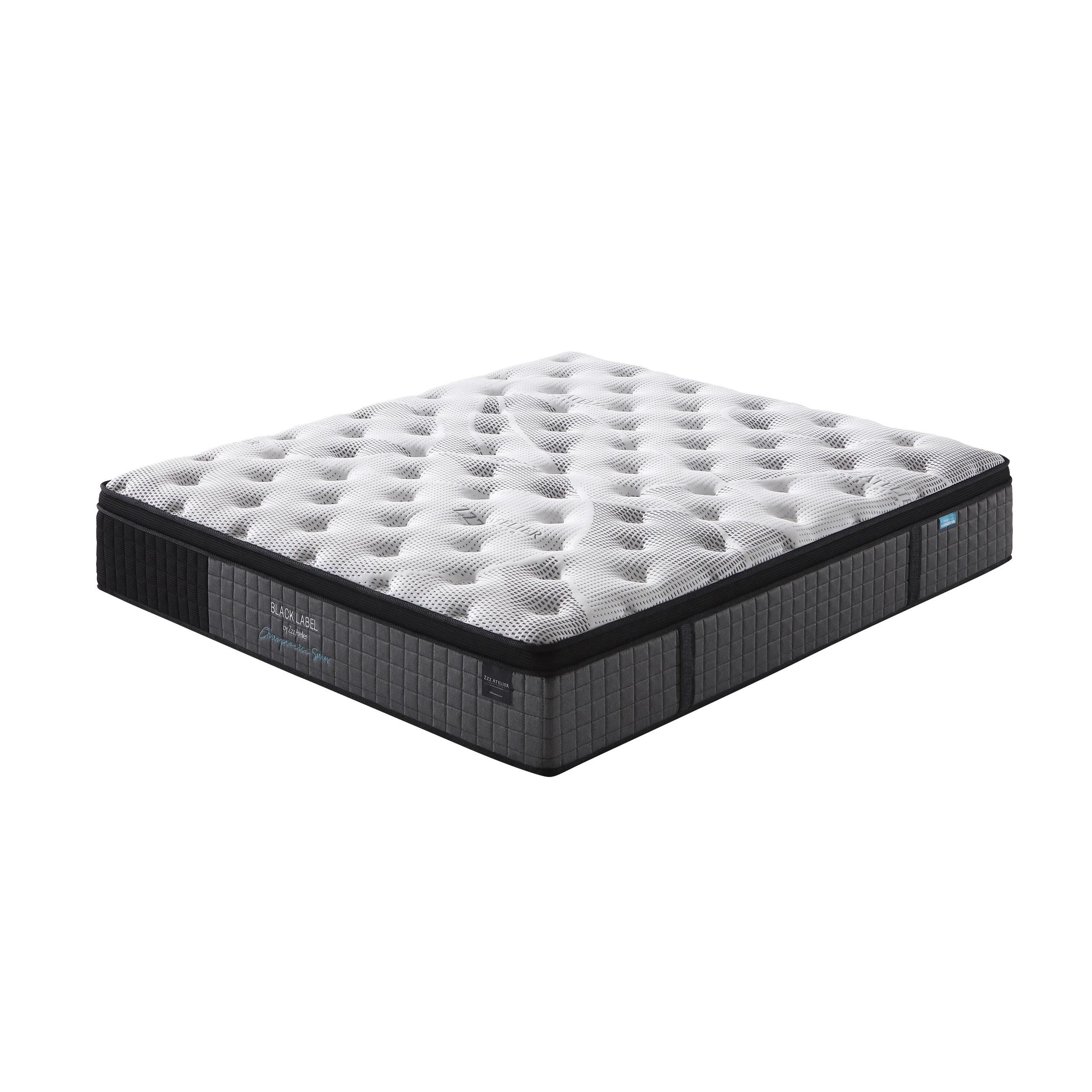 1 Zzz Atelier 34cm Chiropractic 7-Zone Euro Top Pocket Spring Latex Foam Mattress - Double Bed, 1 of 6