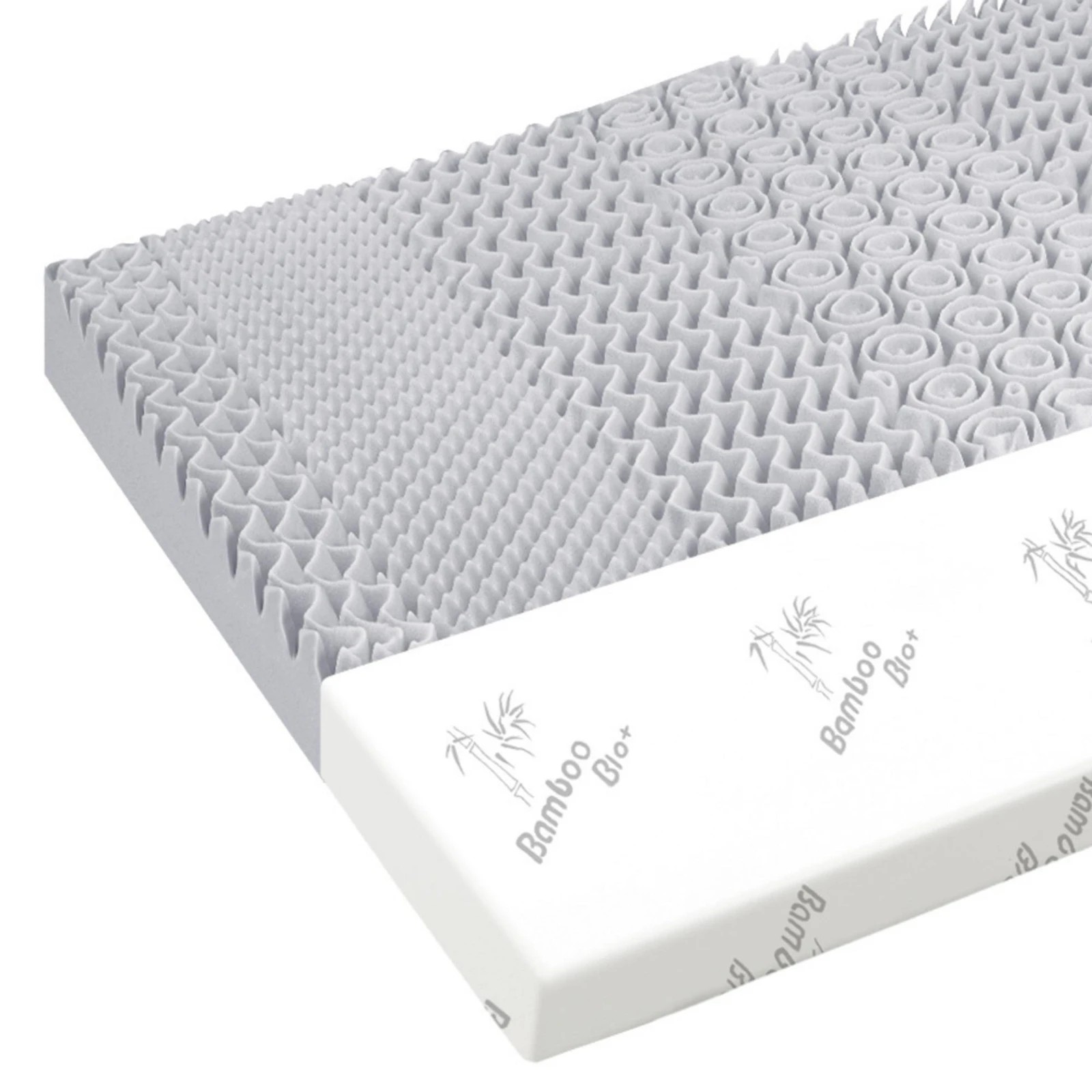 1 Starry Eucalypt 8cm Memory Foam Mattress Topper 7-Zone Graphite - Single Bed, 1 of 3