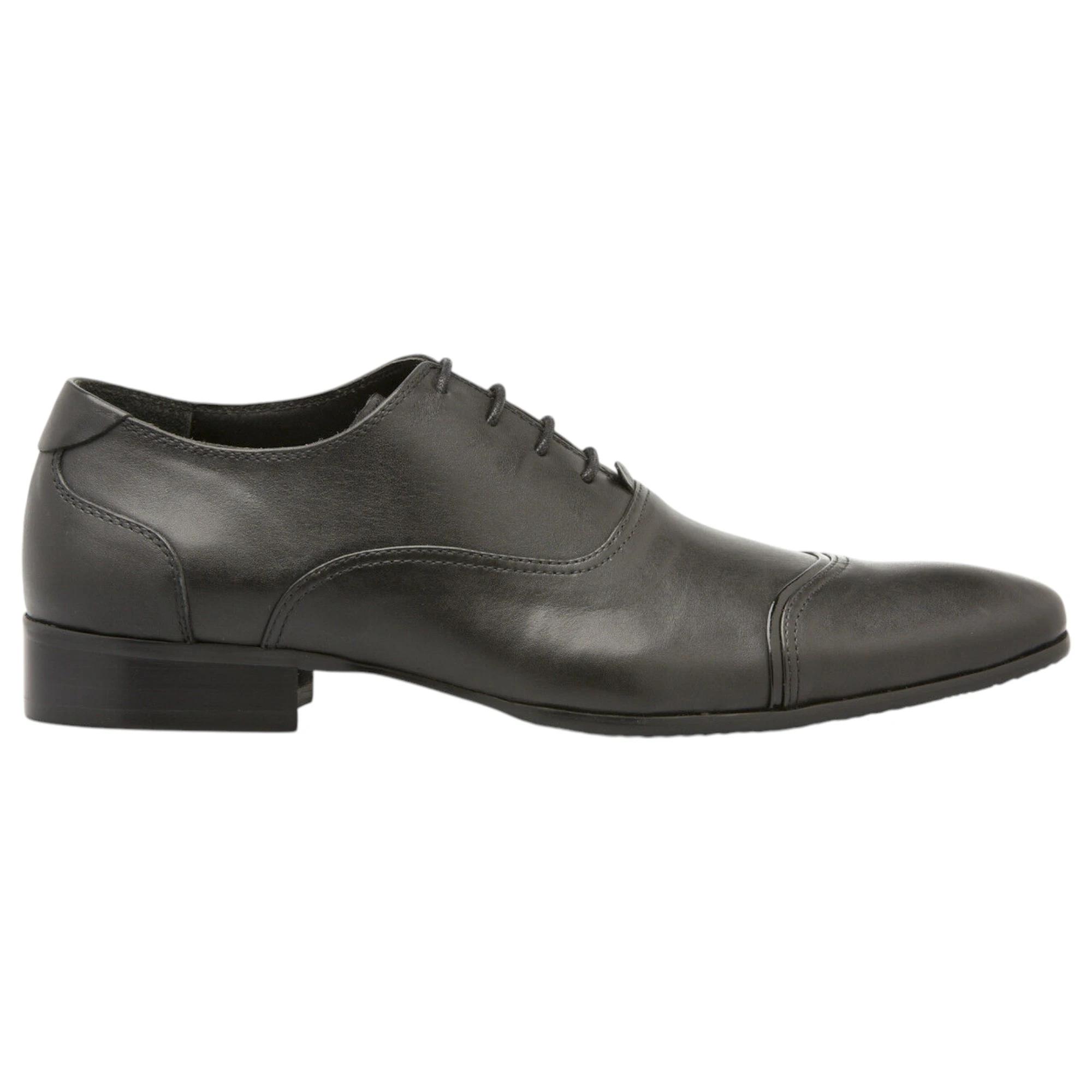 2 Zasel Mens Night Dress Leather Lace Up Formal Wedding Work Shoes BLACK, 2 of 3