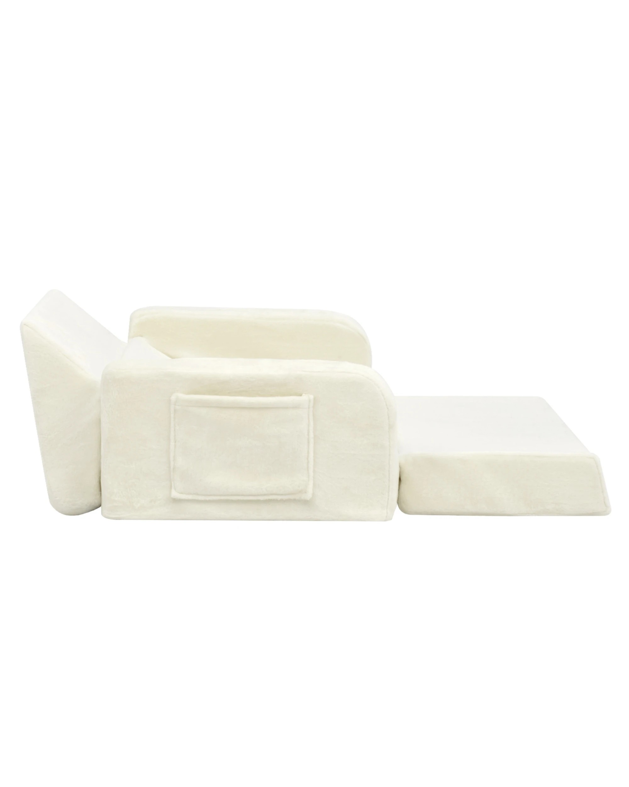 6 ADVWIN 3-in-1 Kids Loveseat Sofa Toddler Couch Chair & Lounger - Beige, 6 of 10