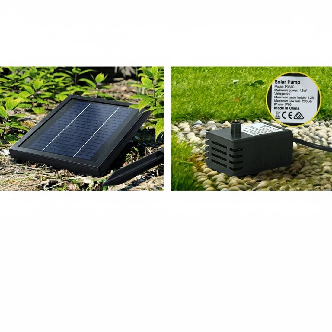 6 Gardeon Solar Water Feature Cascading Fountain 3-Tier Pot LED Lights 76CM - Grey, 6 of 6