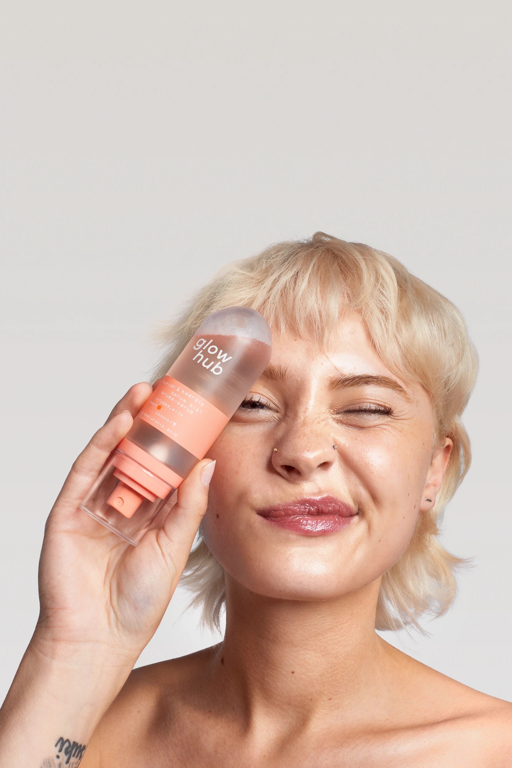 3 Glow Hub Nourish and Hydrate Serum Mist 90ml - Peach, Coconut and Hyaluronic Acid, 3 of 6