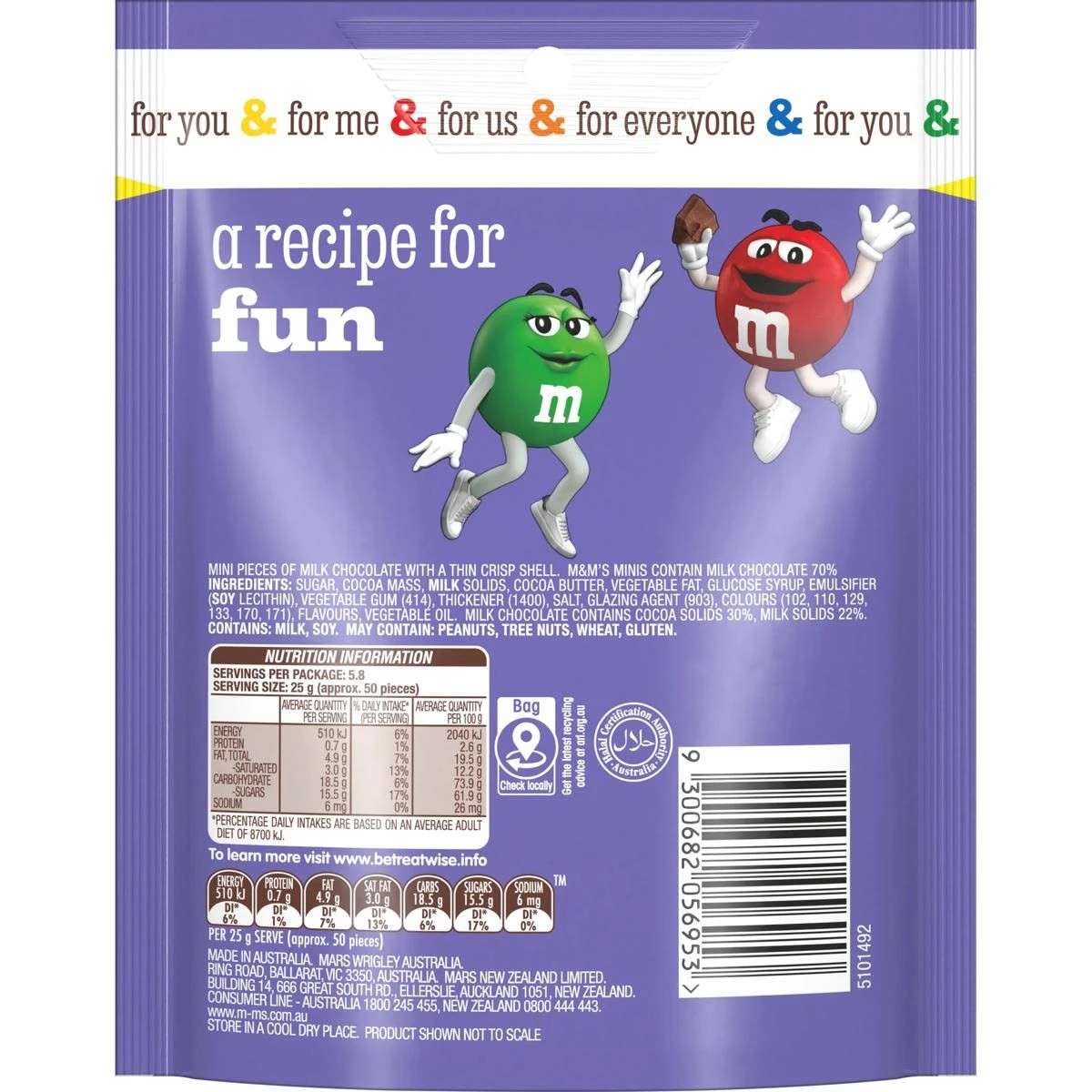 2 M&M's Minis Milk Chocolate Snack and Share Bag 145g, 2 of 7