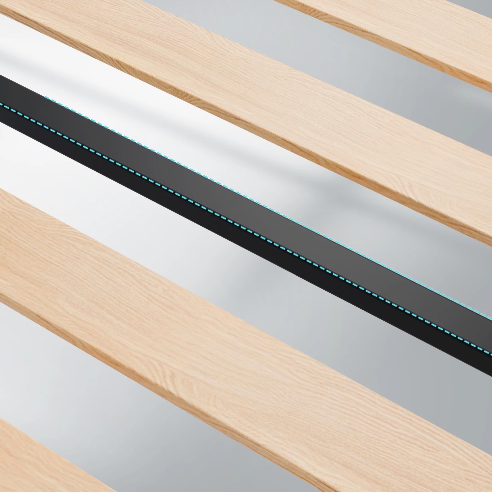 7 Alfordson Bed Frame Single Size Tufted Headboard Modern Fabric Meduna - Charcoal, 7 of 9