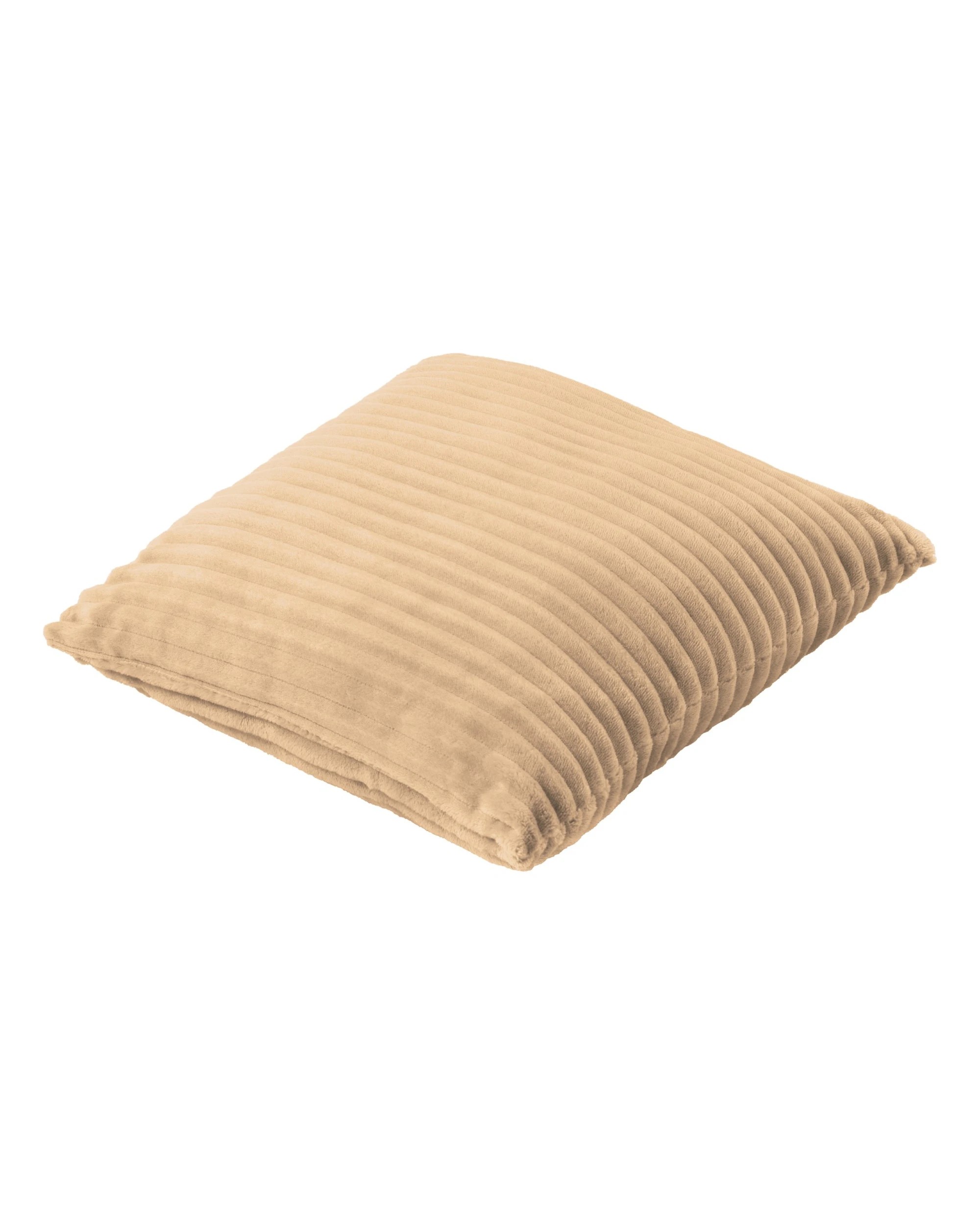 2 Dreamaker Signature Embossed Corduroy Fleece Cushion 45x45cm - Natural Fawn, 2 of 7